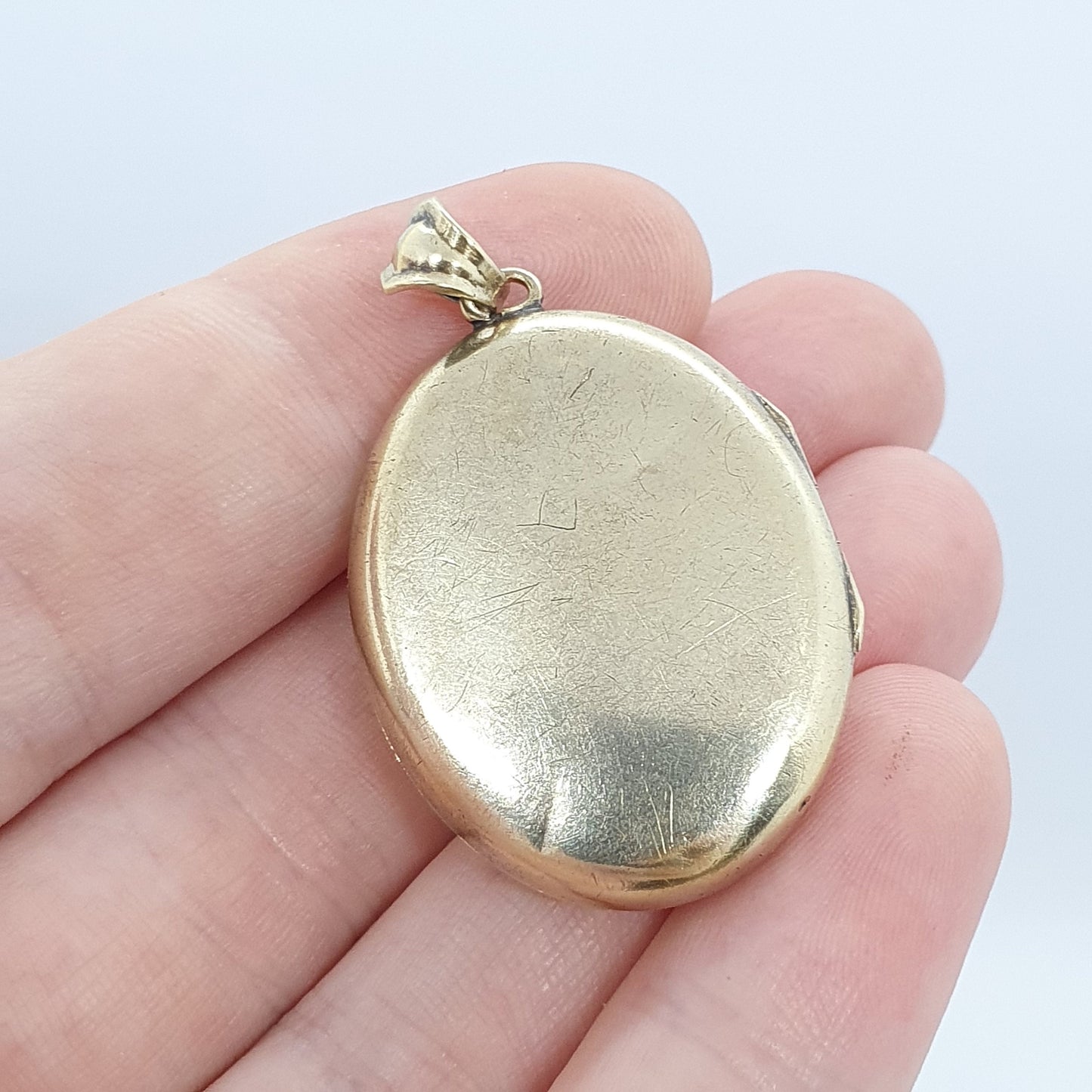 Antique Victorian 15ct Gold Locket Pearl Solid 15k 625 Enamel Pendant Necklace Vintage 1800s Ornate Estate Womens Ladies Jewelry Jewellery