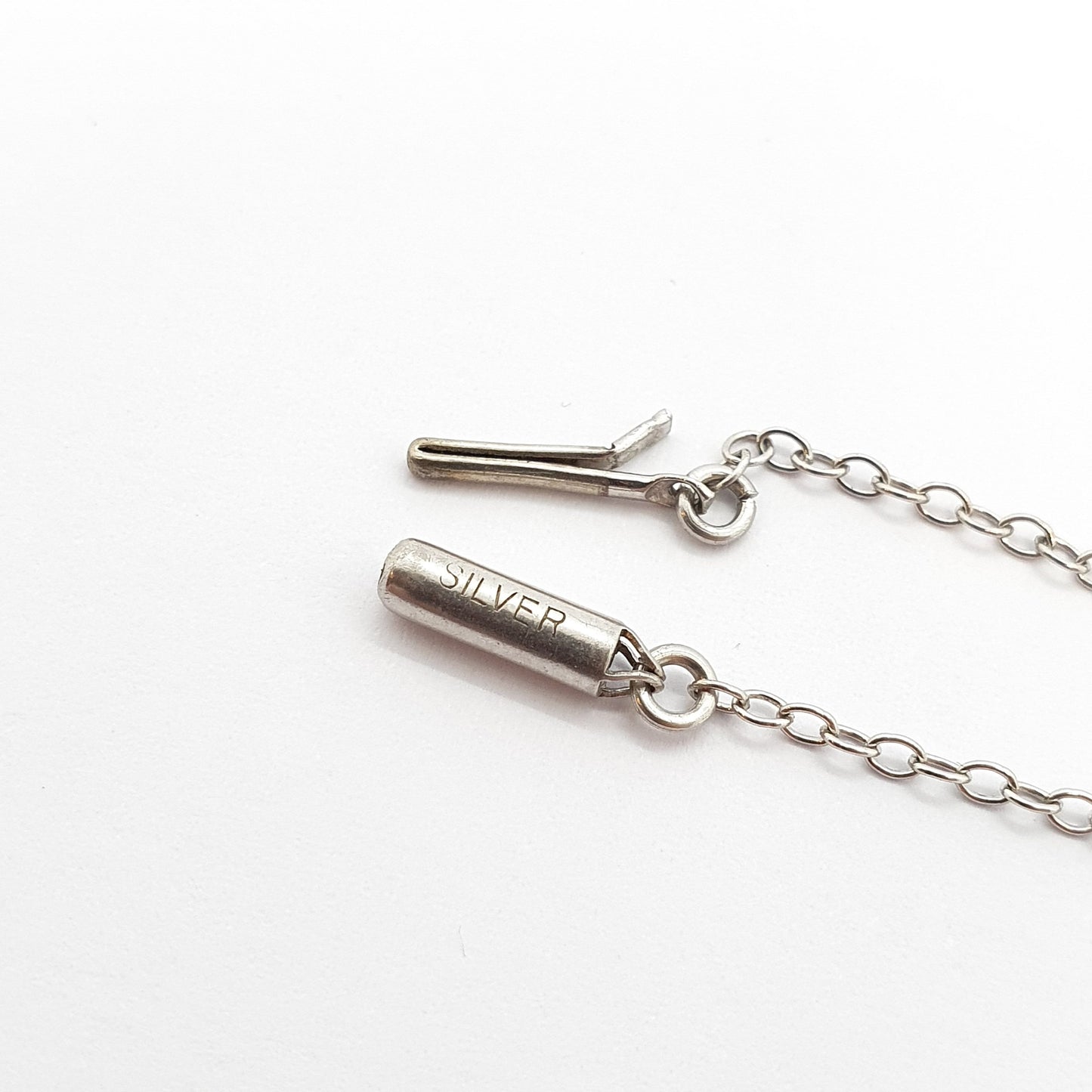 Antique Art Deco Sterling Silver Diamond Paste Pendant Necklace Vintage 1920s Flapper Solid 925 Genuine Sparkly Womens Jewelry Jewellery