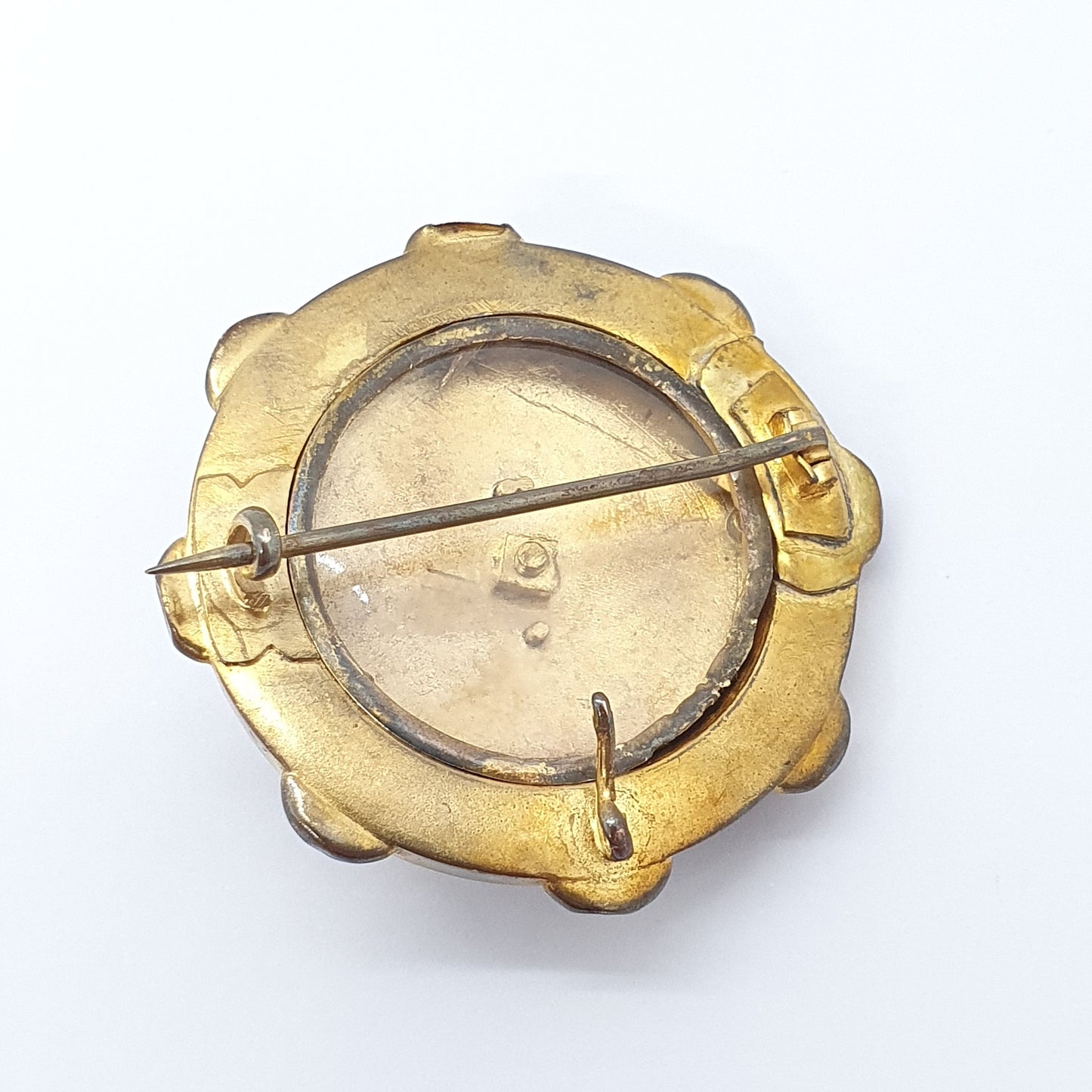 Antique Victorian Locket Brooch Pendant Gold Gilt Mourning Etruscan Geometric Vintage Large Big Pin Hair Ladies Jewelry Womens Jewellery