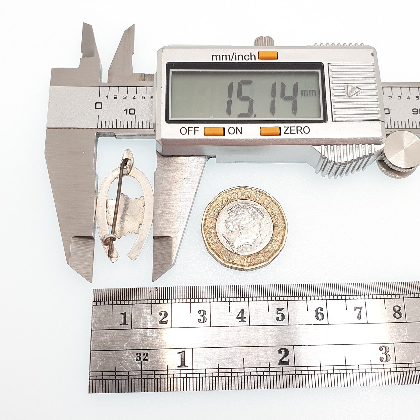 Antique Sterling Silver Canadian Maple Leaf Wishbone Brooch Pin 1909 Hallmark Canada Vintage Good Luck Lucky Womens Jewelry Jewellery