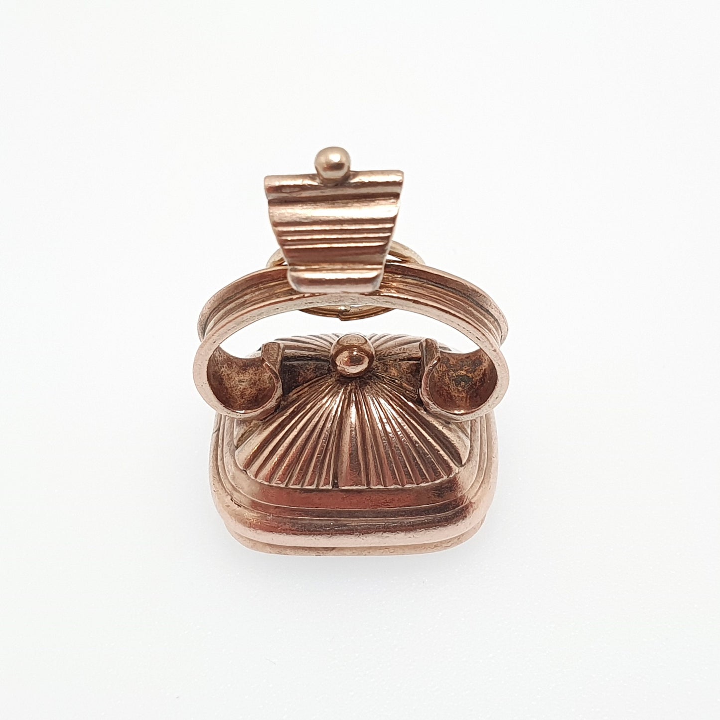 Antique Victorian 9ct Rose Gold Fob Pendant Necklace Carnelian Agate Quartz Letter Seal Albert Large Big Solid 375 Vintage Jewellery Jewelry