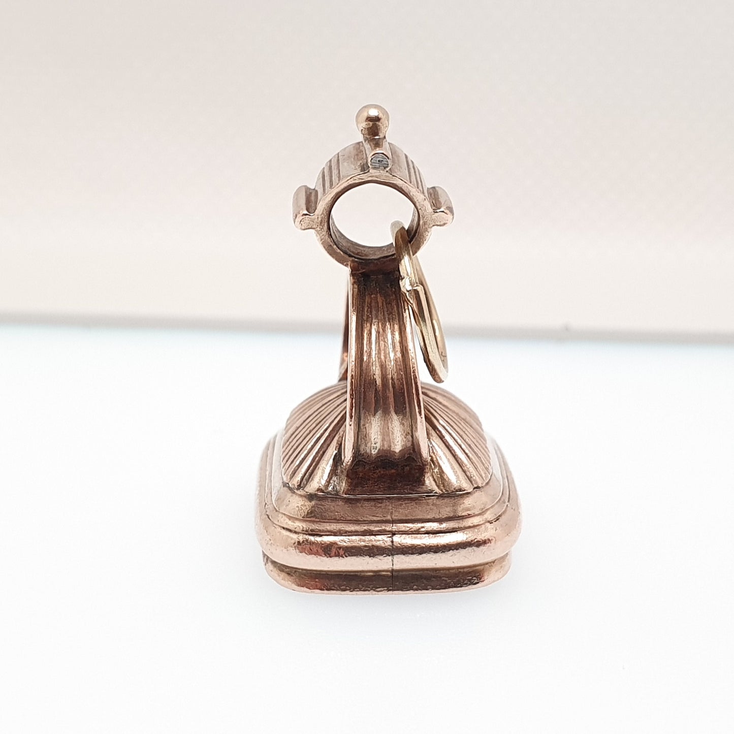 Antique Victorian 9ct Rose Gold Fob Pendant Necklace Carnelian Agate Quartz Letter Seal Albert Large Big Solid 375 Vintage Jewellery Jewelry
