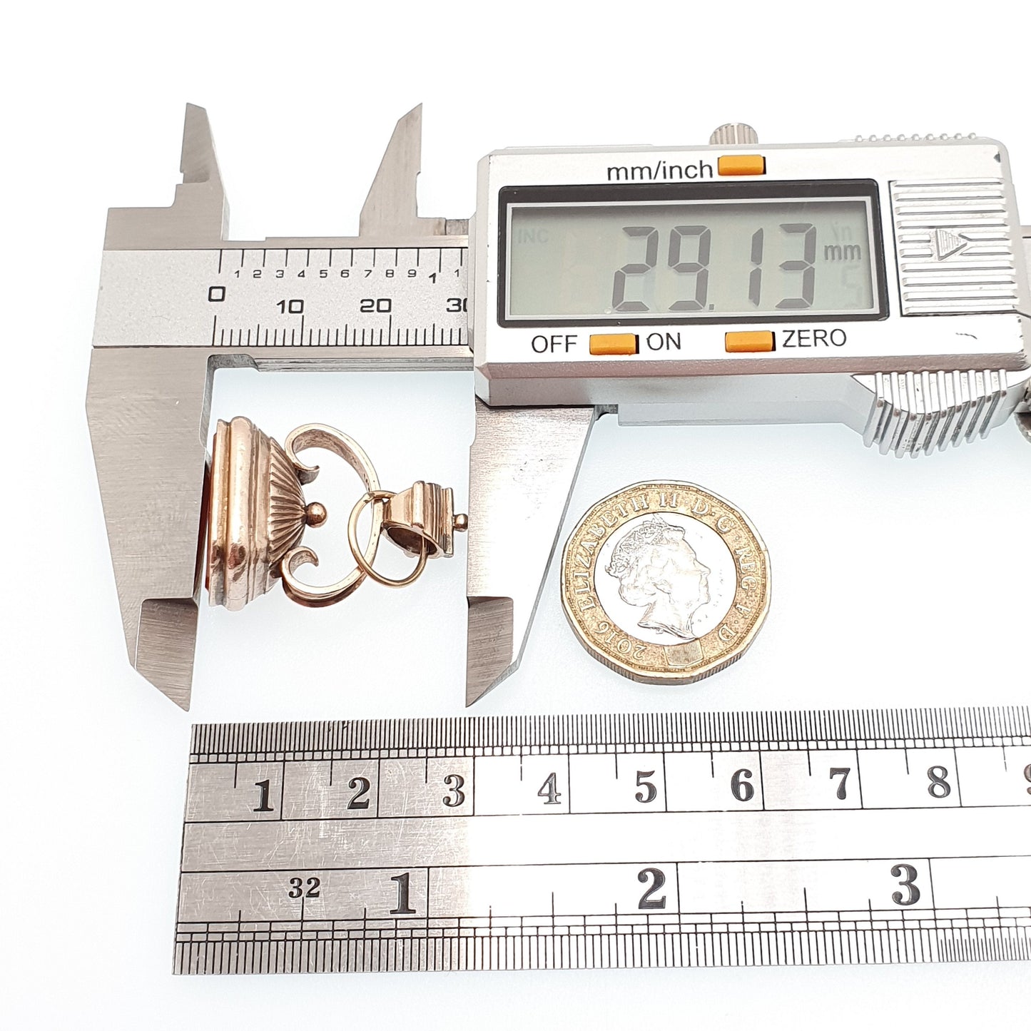 Antique Victorian 9ct Rose Gold Fob Pendant Necklace Carnelian Agate Quartz Letter Seal Albert Large Big Solid 375 Vintage Jewellery Jewelry