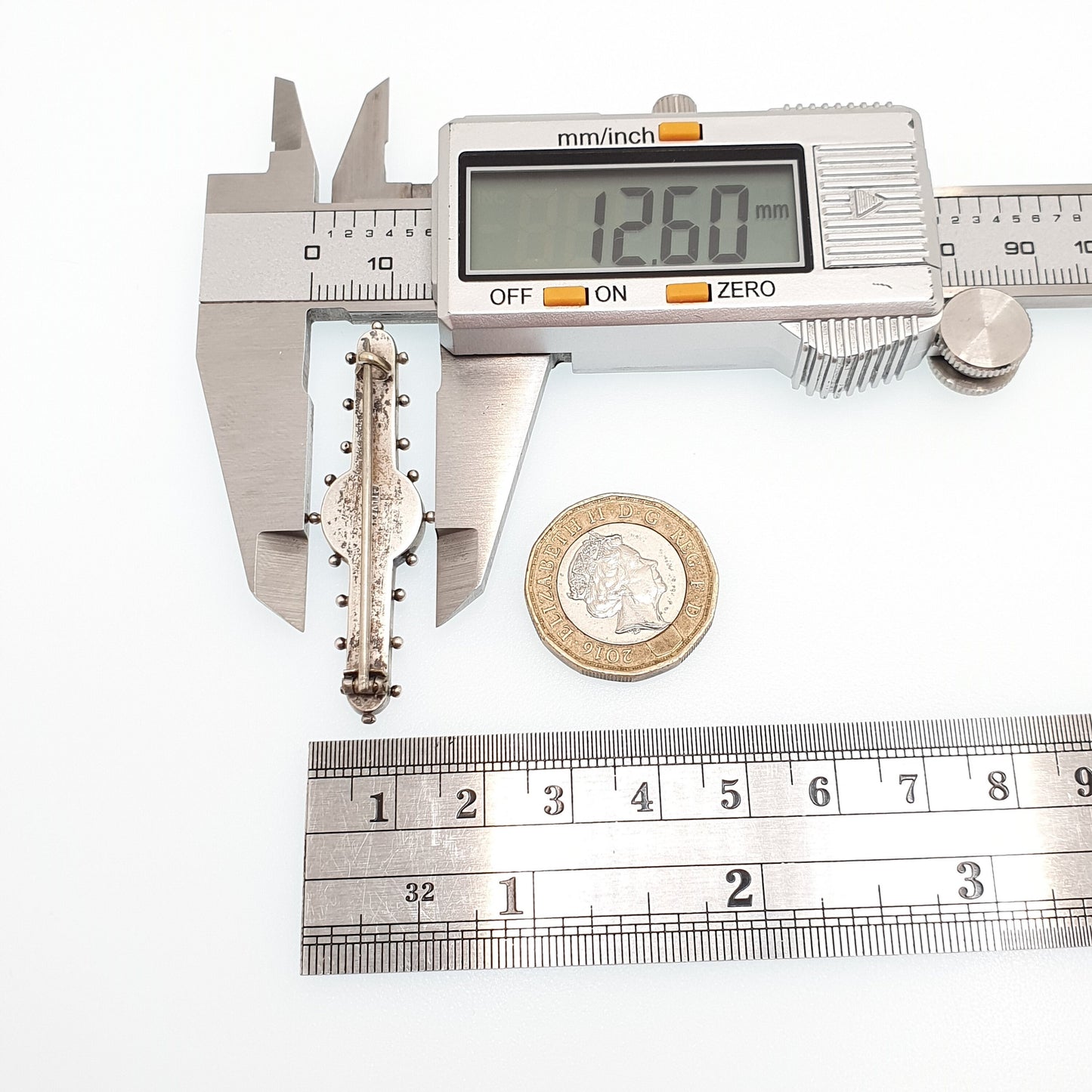 Antique Victorian Sterling Silver Pink Aberdeen Granite Brooch Pin Scottish Beaded Border Vintage 1800s Celtic Womens Jewelry Jewellery