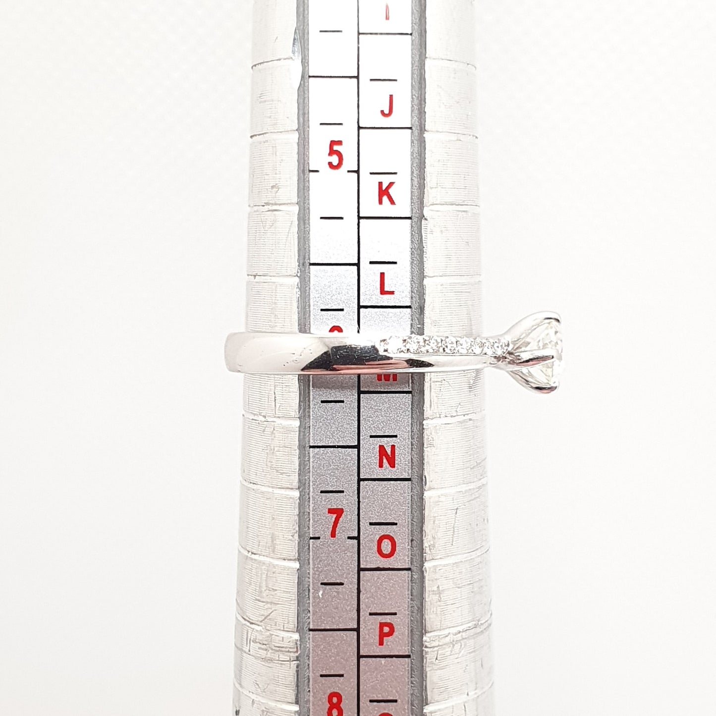 Natural Diamond Ring 18k 18ct White Gold 0.3ct Carat VS2 Engagement Wedding Rings Brilliant Cut Fine Estate Womens Vintage Jewelry Jewellery