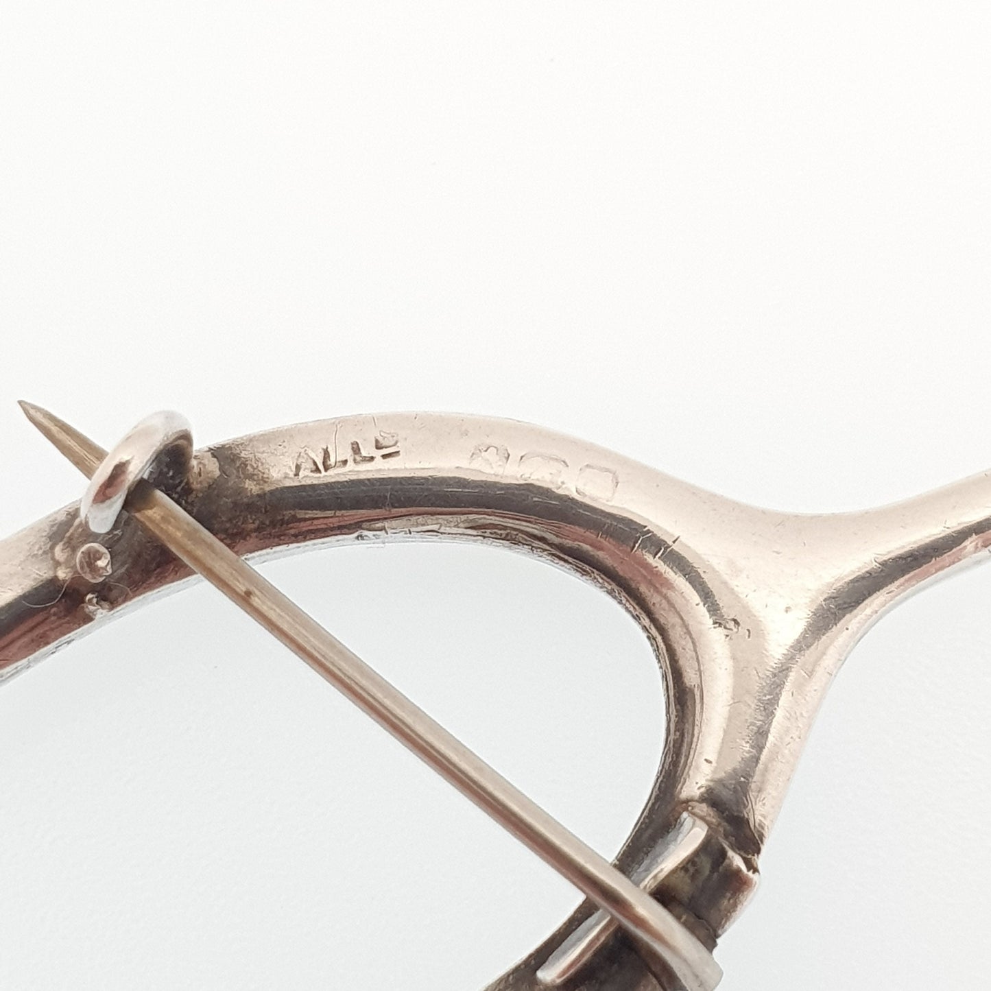 Antique Sterling Silver Connemara Wishbone Brooch Adie & Lovekin Lucky Good Luck Solid 925 Genuine Rare Fine Vintage Jewelry Jewellery