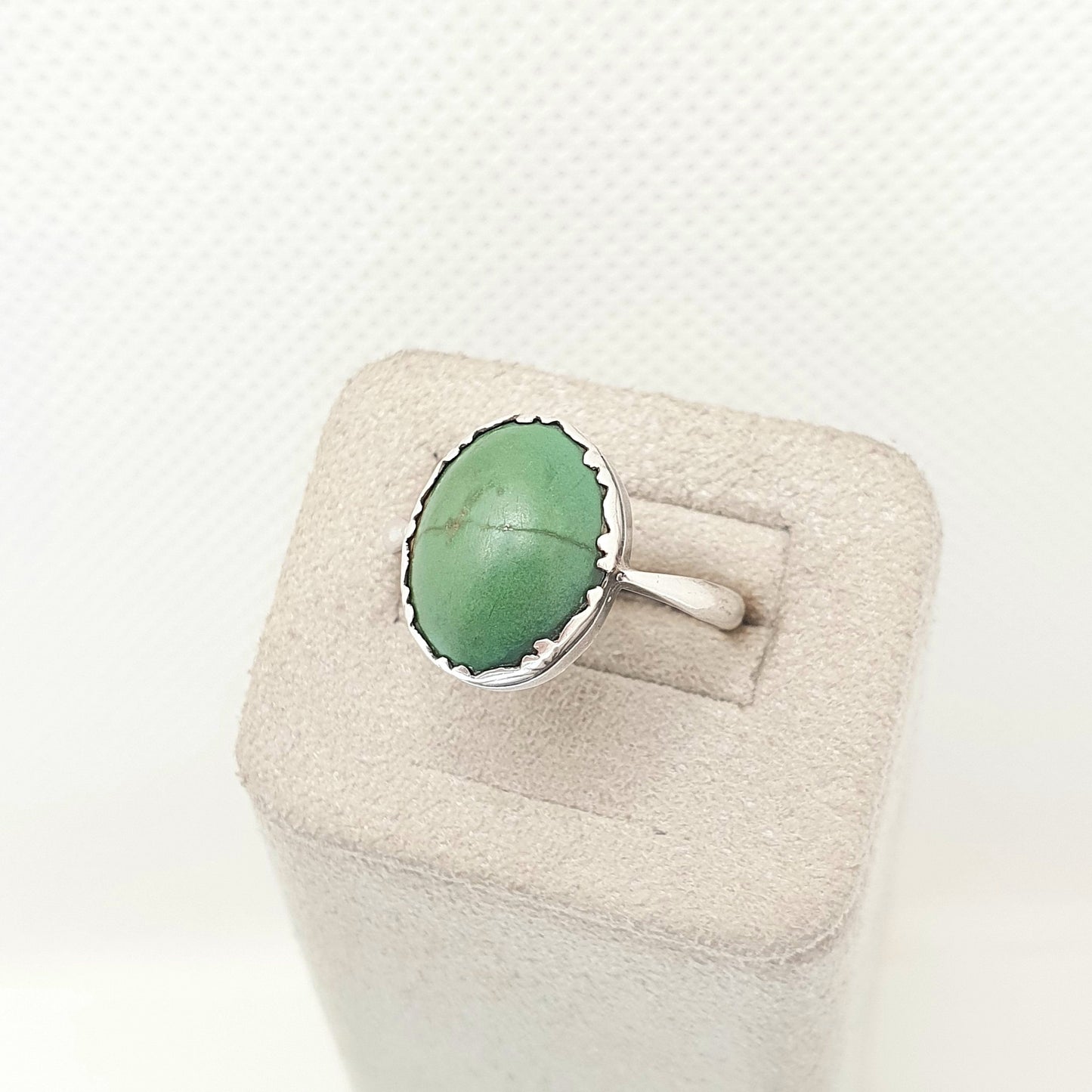 Antique Victorian Solid Silver Natural Turquoise Ring Oval Cabochon Solid 935 Vintage 1800s Rare Genuine Vintage Women Jewelry Jewellery
