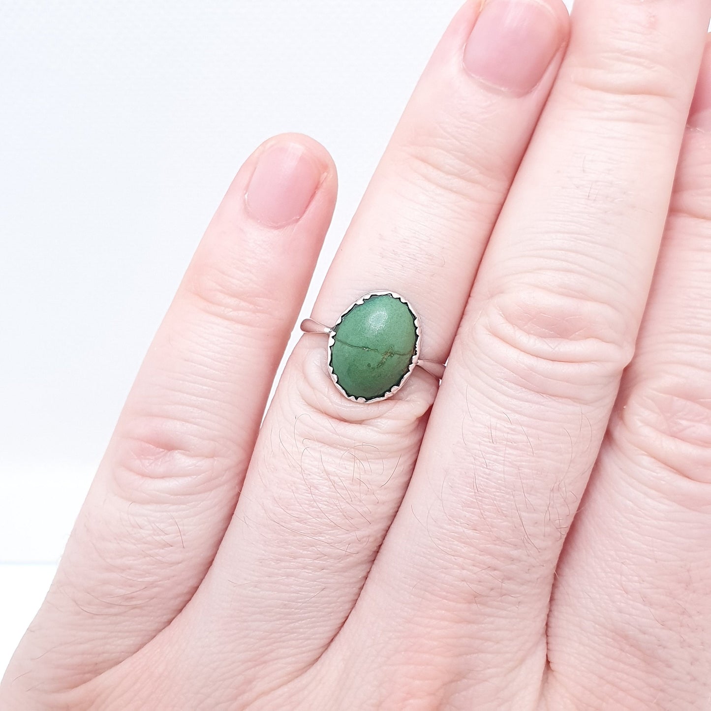 Antique Victorian Solid Silver Natural Turquoise Ring Oval Cabochon Solid 935 Vintage 1800s Rare Genuine Vintage Women Jewelry Jewellery