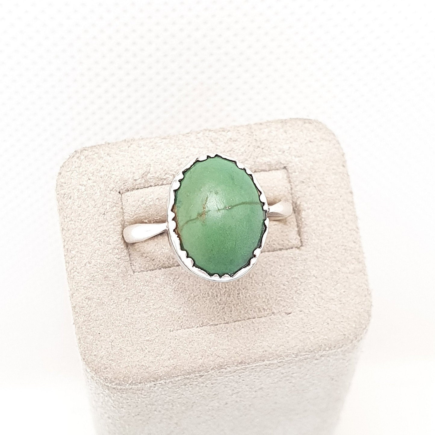 Antique Victorian Solid Silver Natural Turquoise Ring Oval Cabochon Solid 935 Vintage 1800s Rare Genuine Vintage Women Jewelry Jewellery
