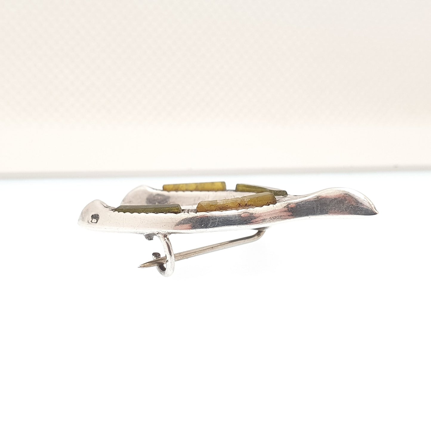 Antique Sterling Silver Connemara Wishbone Brooch Adie & Lovekin Lucky Good Luck Solid 925 Genuine Rare Fine Vintage Jewelry Jewellery