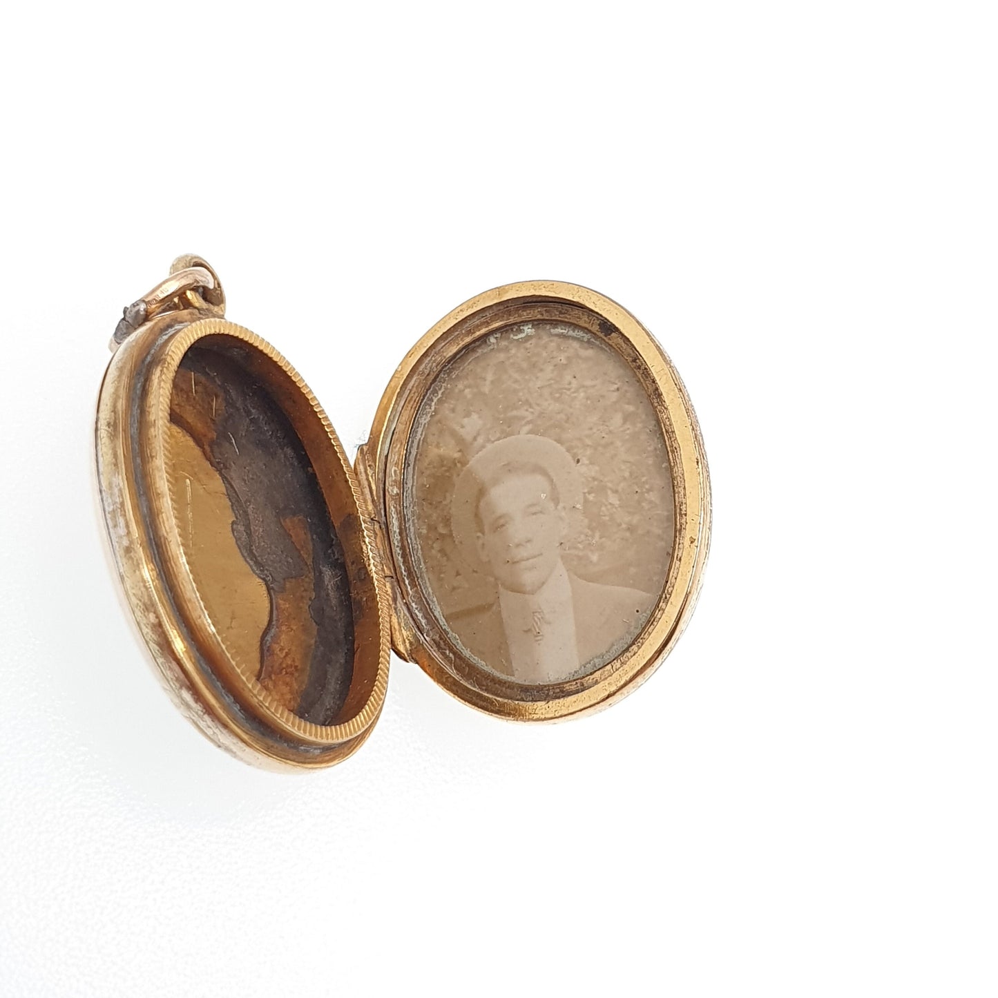 Antique Victorian 9ct Rose Gold Locket Solid 9k 375 Mourning Hair Lock Flower Engraved Pendant Back Front Necklace Jewelry Womens Jewellery