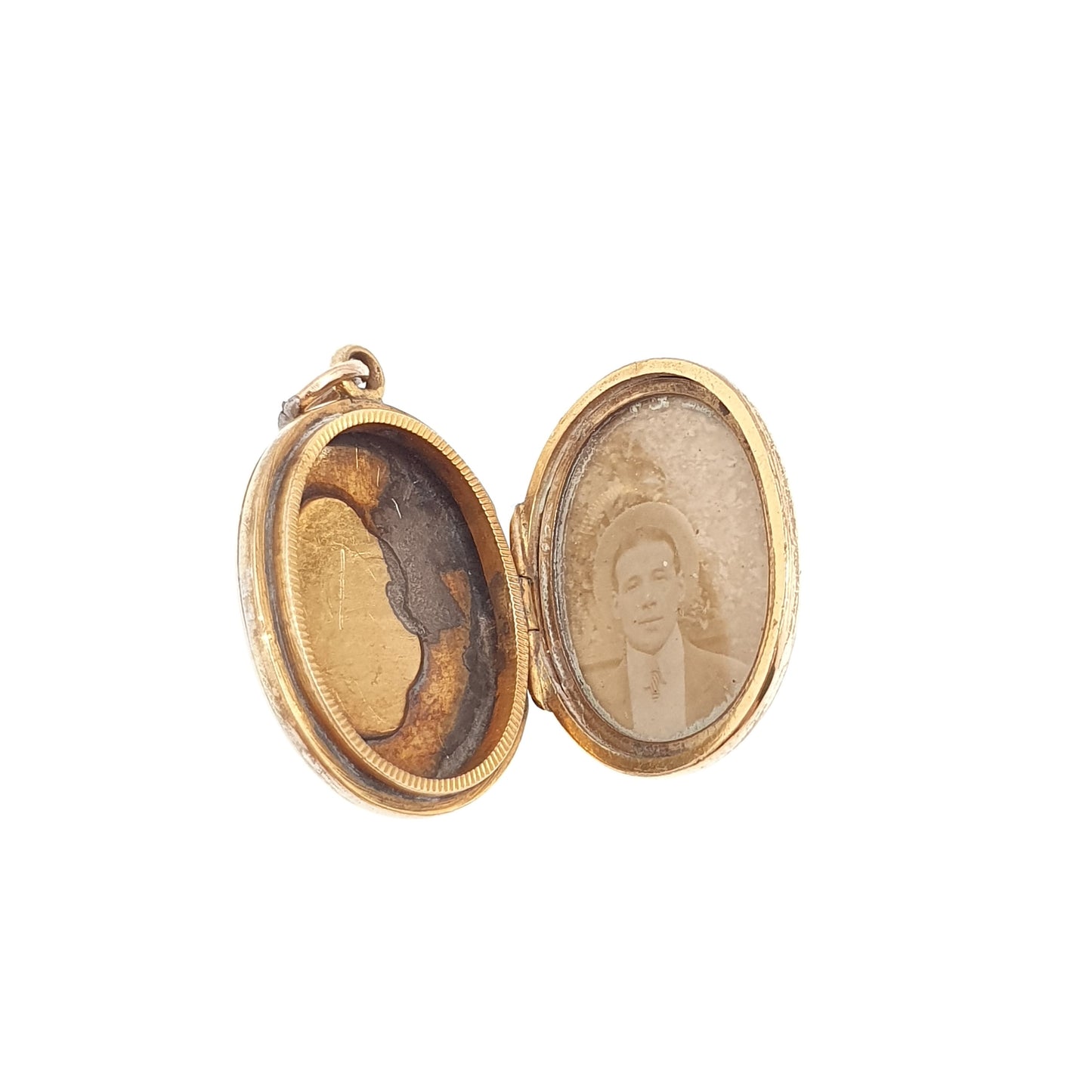 Antique Victorian 9ct Rose Gold Locket Solid 9k 375 Mourning Hair Lock Flower Engraved Pendant Back Front Necklace Jewelry Womens Jewellery
