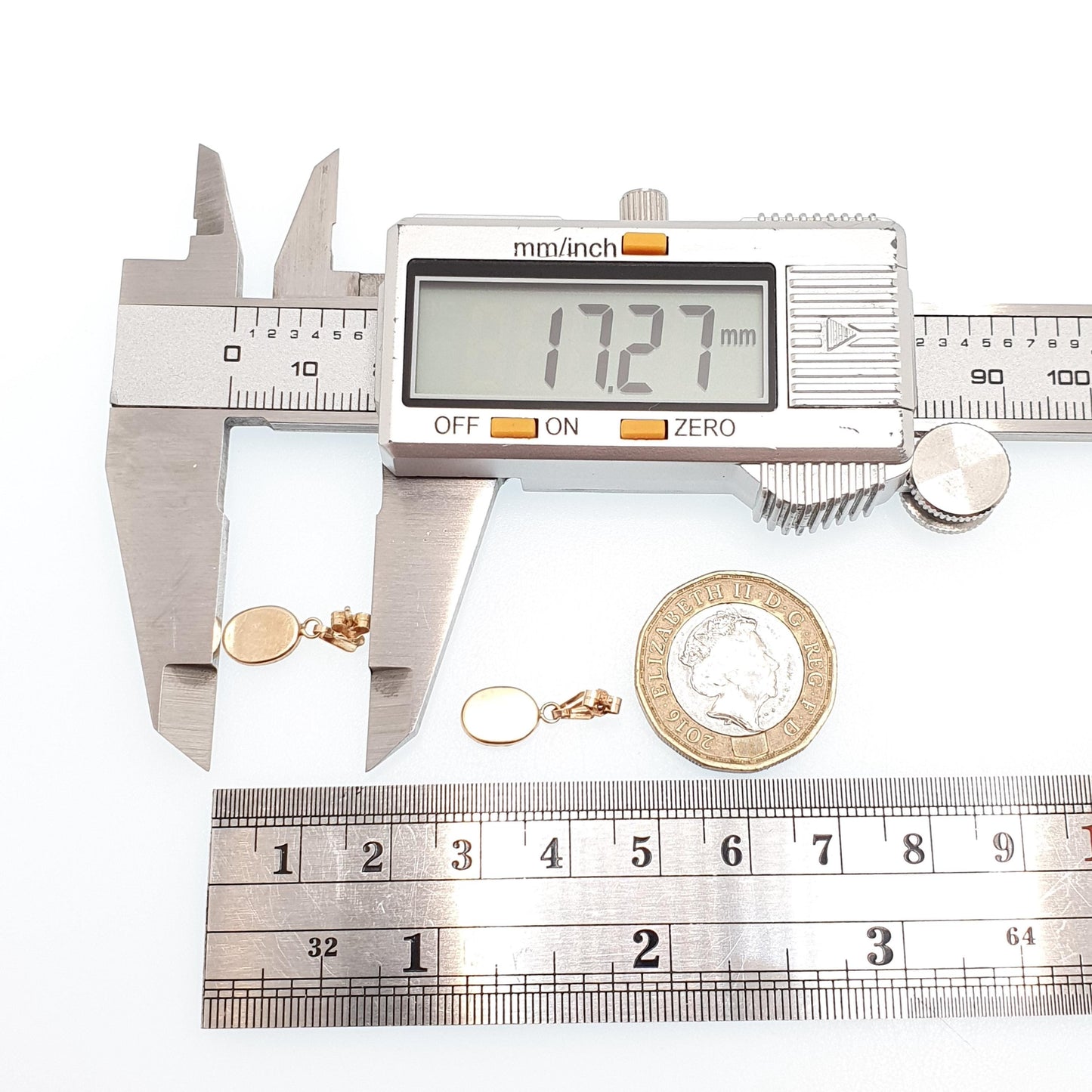 Vintage 9ct 9k Gold Rose Flower Earrings Stud Drop Hanging Ceramic Solid 375 Cute Yellow Retro Gift Oval Womens Mens Jewelry Jewellery