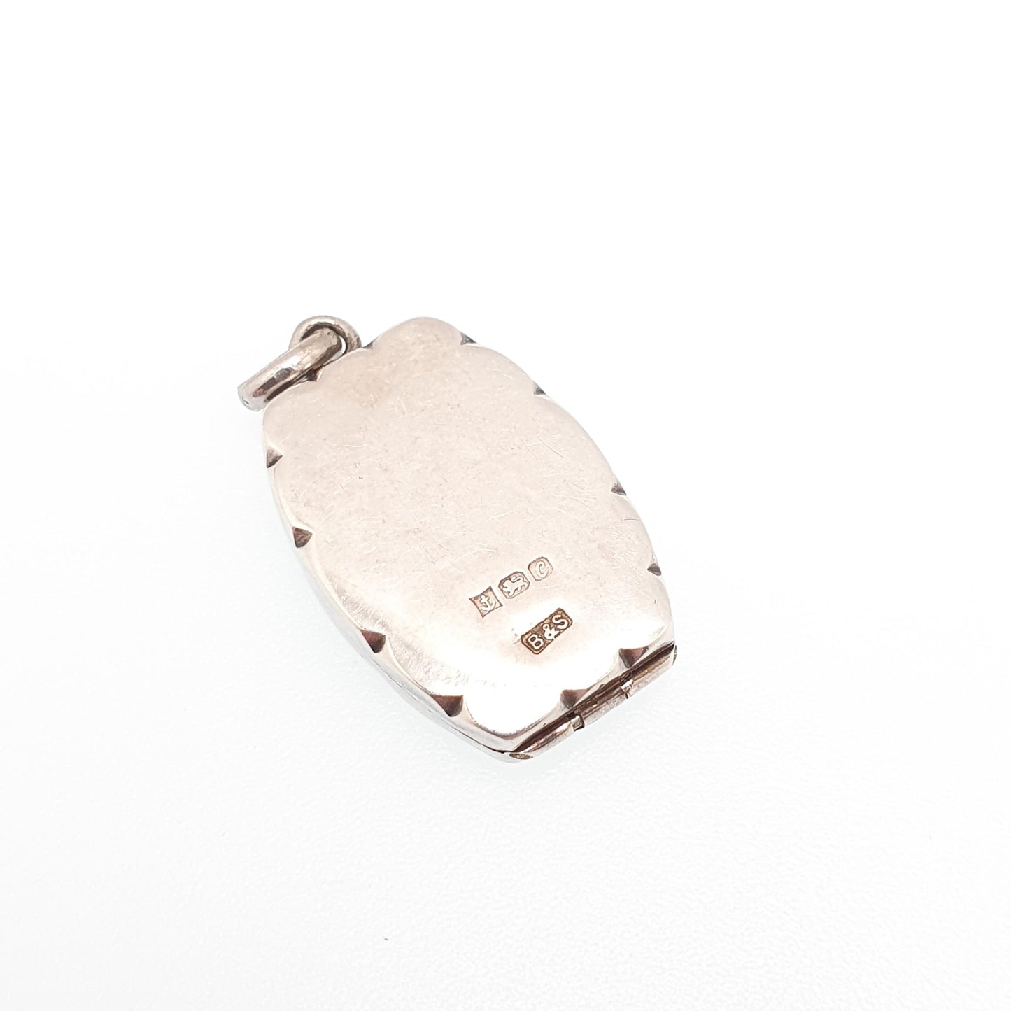 Vintage Sterling Silver Locket Rectangular 1977 Hallmarked Solid 925 Large Big Pendant Picture Photo Vintage Womens Jewelry Jewellery