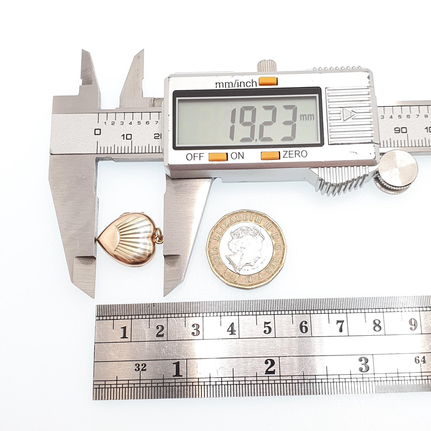 Antique 9ct 9k Gold Heart Locket Sunburst Art Deco Solid Yellow Gold Back & Front Engraved 1920s Necklace Photo Pendant Jewelry Jewellery