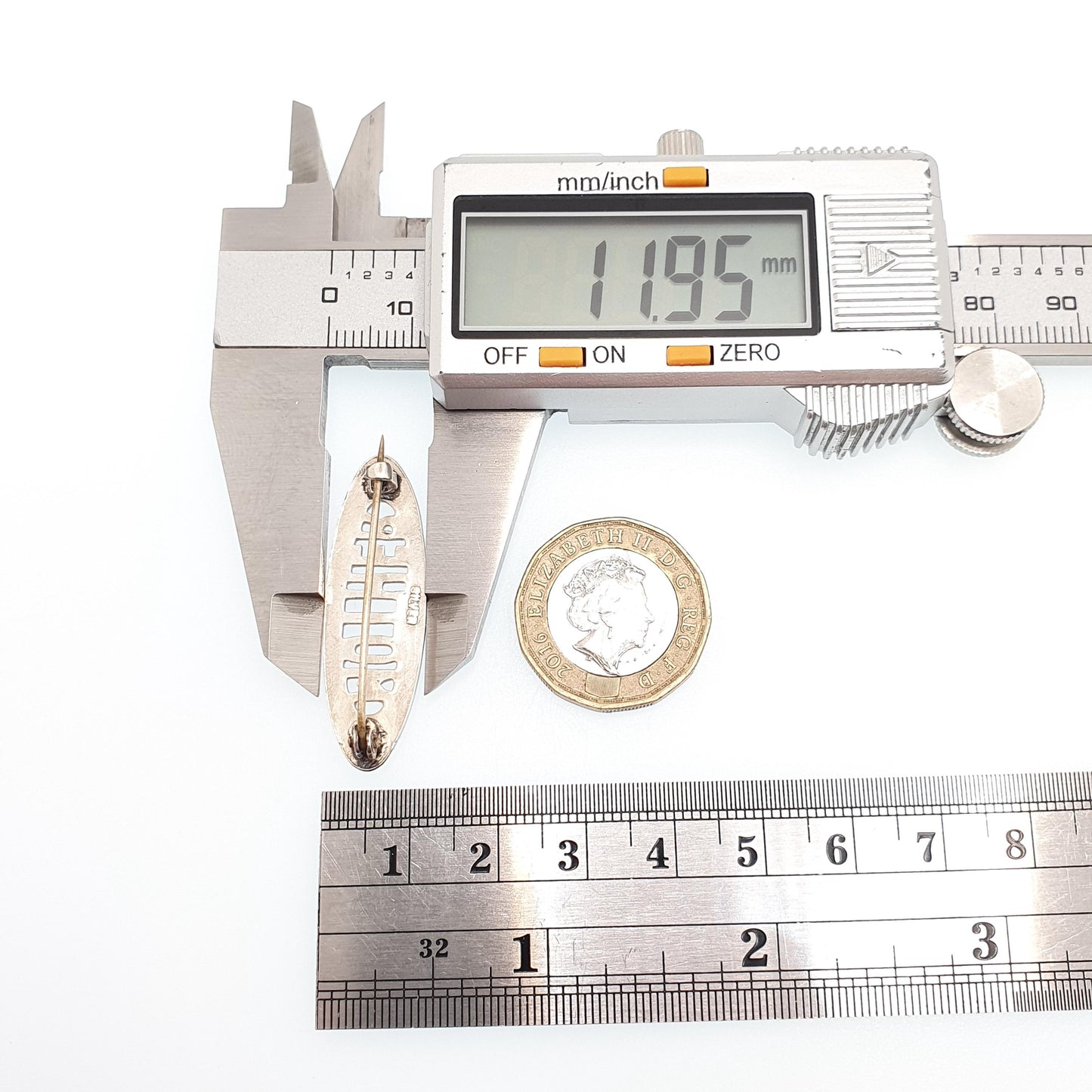 Antique MOTHER Sterling Silver Brooch Sweetheart Pin Mothers Day Gift Vintage Solid 925 Mum Victorian Style Womens Jewelry Jewellery