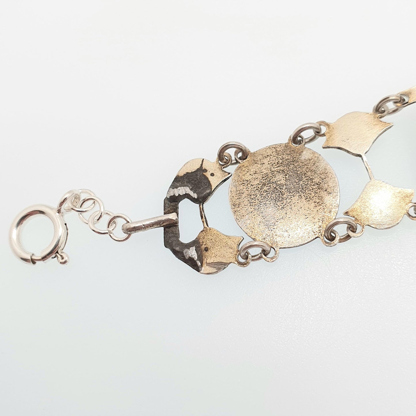 Antique Solid Silver Egyptian Bracelet Pharaoh Sphynx Pyramid Art Deco 1920s Lotus Flower 800 Vintage Cloisonne Womens Jewelry Jewellery