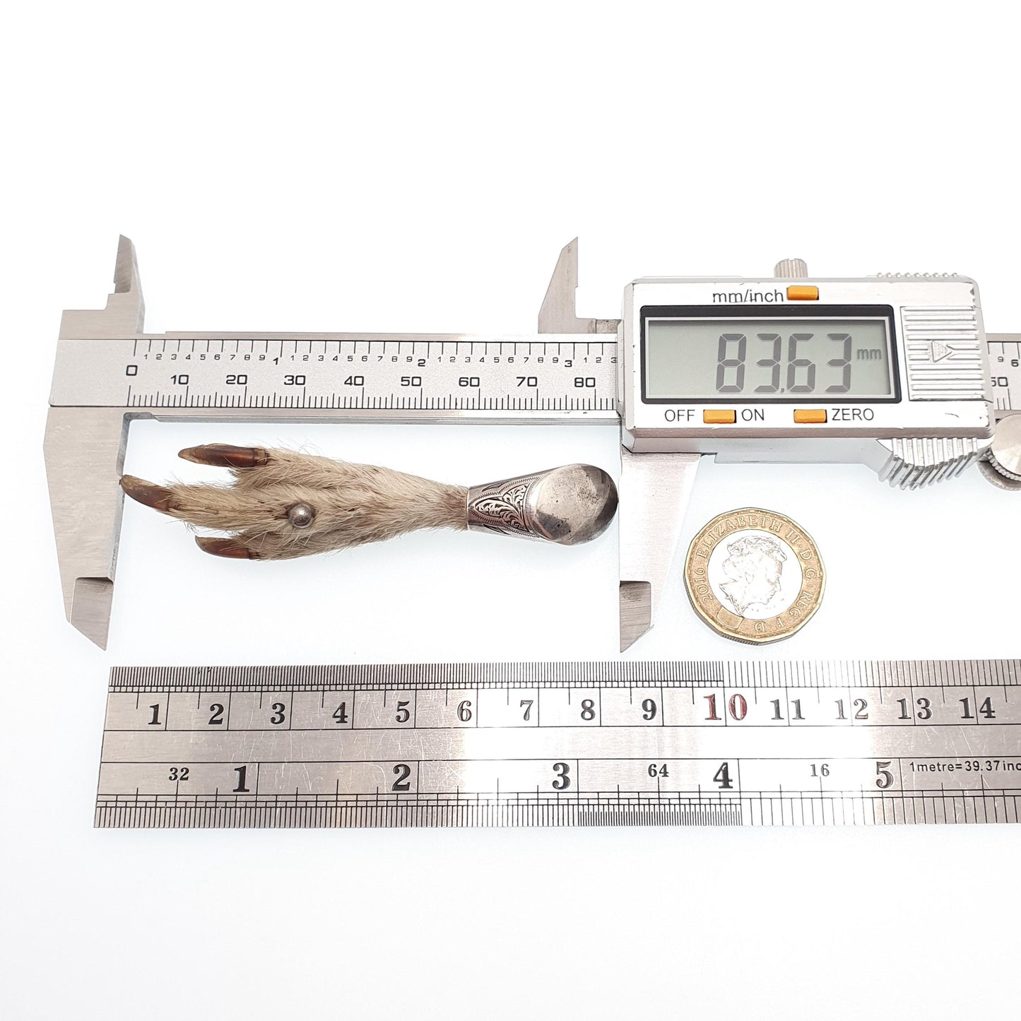 Antique Victorian Grouse Foot Brooch Solid Silver Pin Scottish High Quality Large Bird Claw Genuine Real Mens Womens Highlands Jewelry