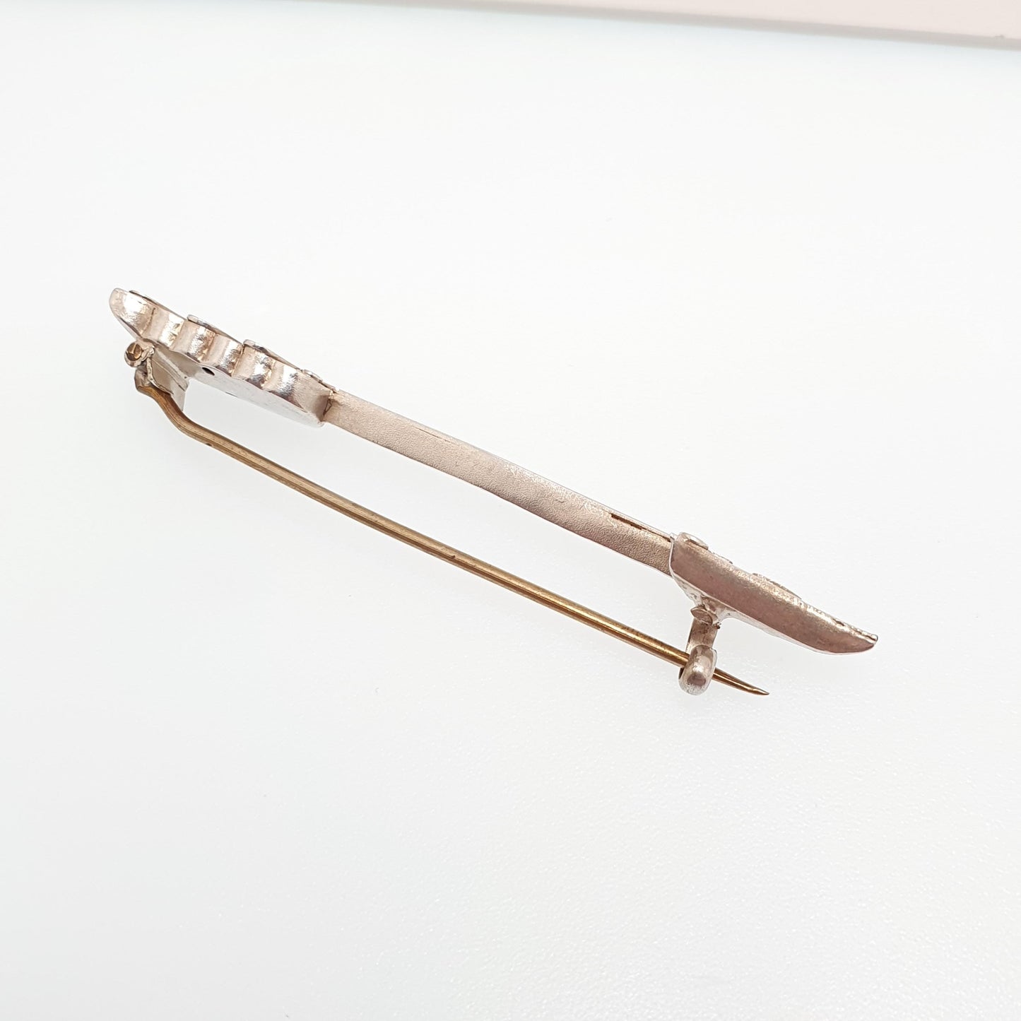Antique Victorian Solid Silver Arrow Brooch Pin Sagittarius Archer Love Cupid Genuine 1800s Gift Vintage Womens Mens Jewellery Jewelry