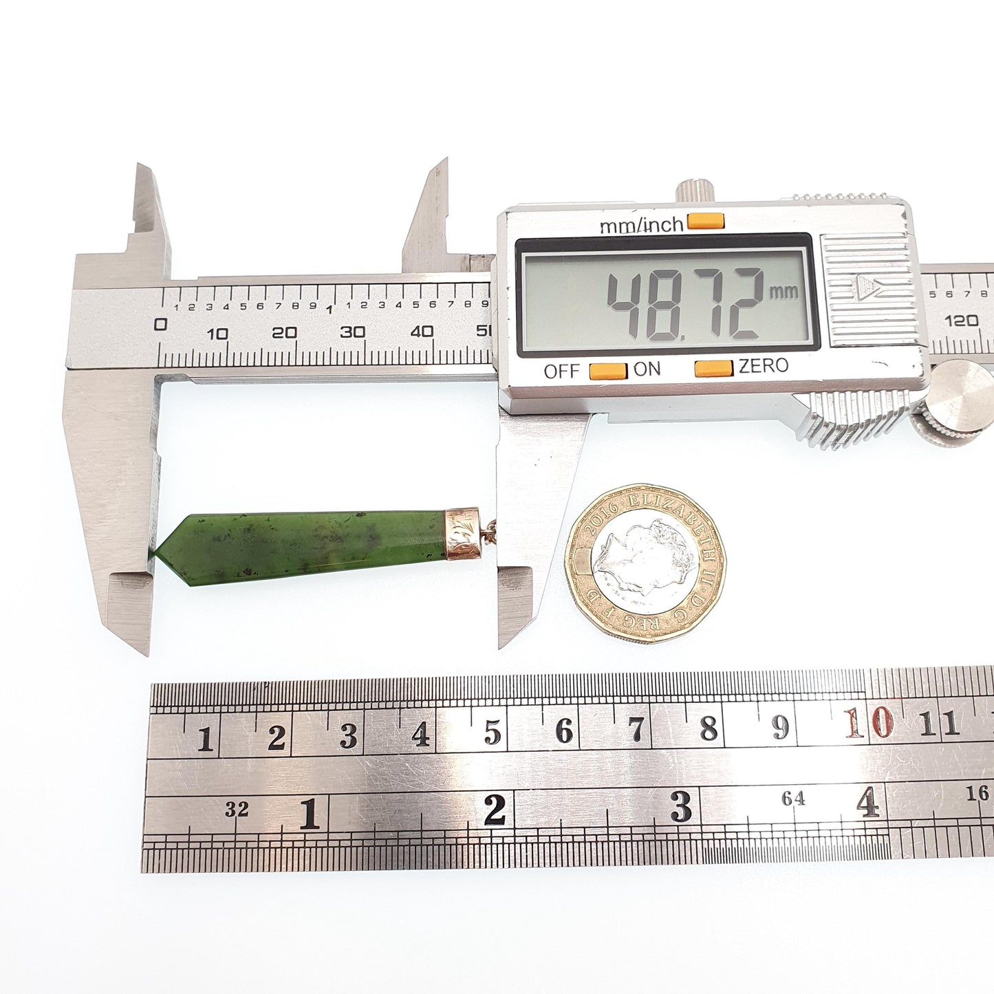 Antique 9ct 9kt Gold New Zealand Jade Necklace Pendant 1905 Hallmark New Zealand Maori Nephrite Green Solid 375 Women Jewelry Jewellery