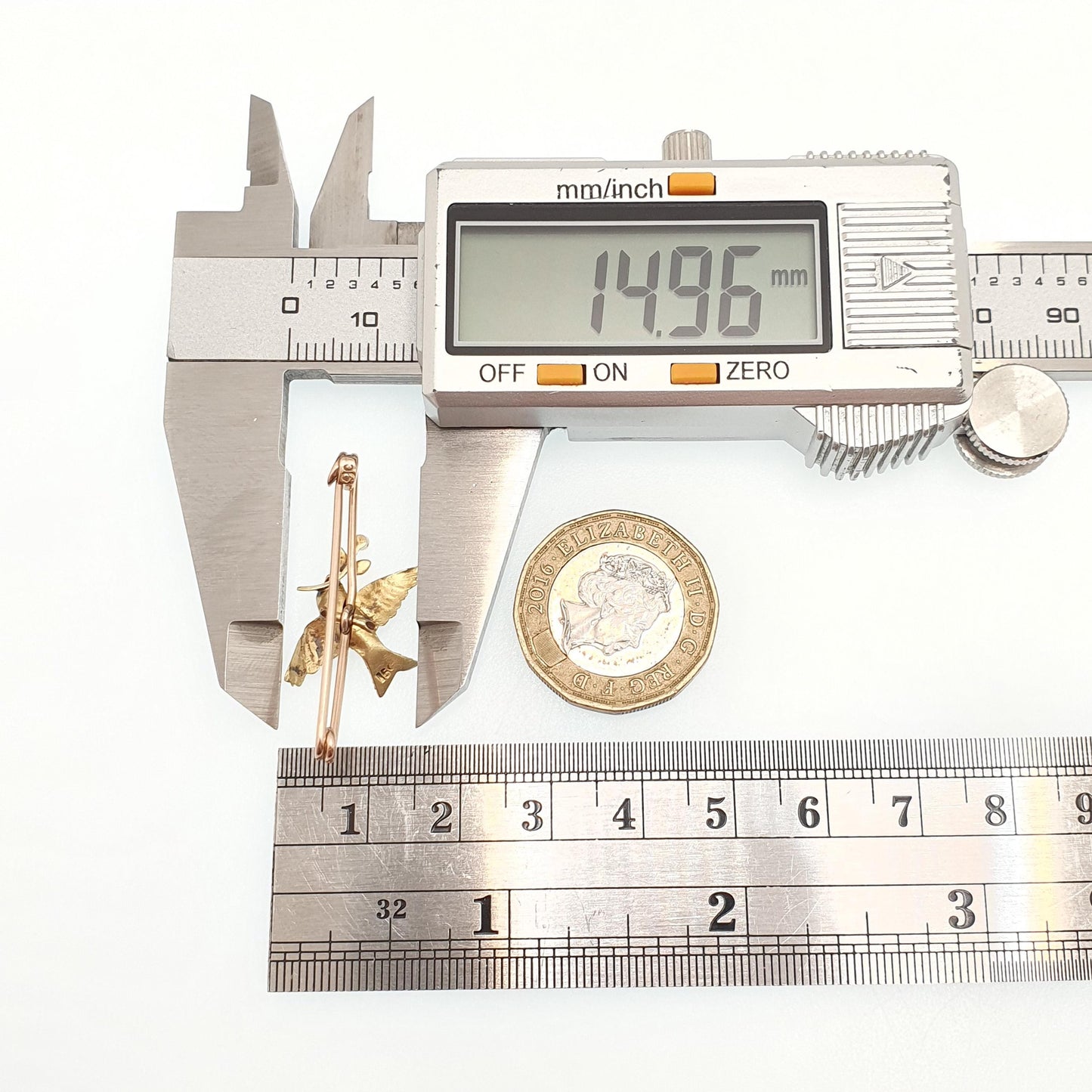 Antique 15ct Gold Swallow Bird Brooch Pearl Dove and Olive Branch Sweetheart Victorian Cute Detailed Solid 9ct 9k Womens Jewelry Jewellery