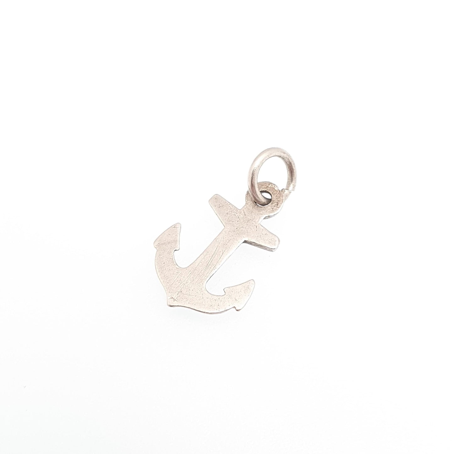 RESERVED/SOLD DON Antique Victorian Sterling Silver Anchor Charm Pendant 1899 Hallmark Bracelet Necklace Boat Hope Sail Travel Gift