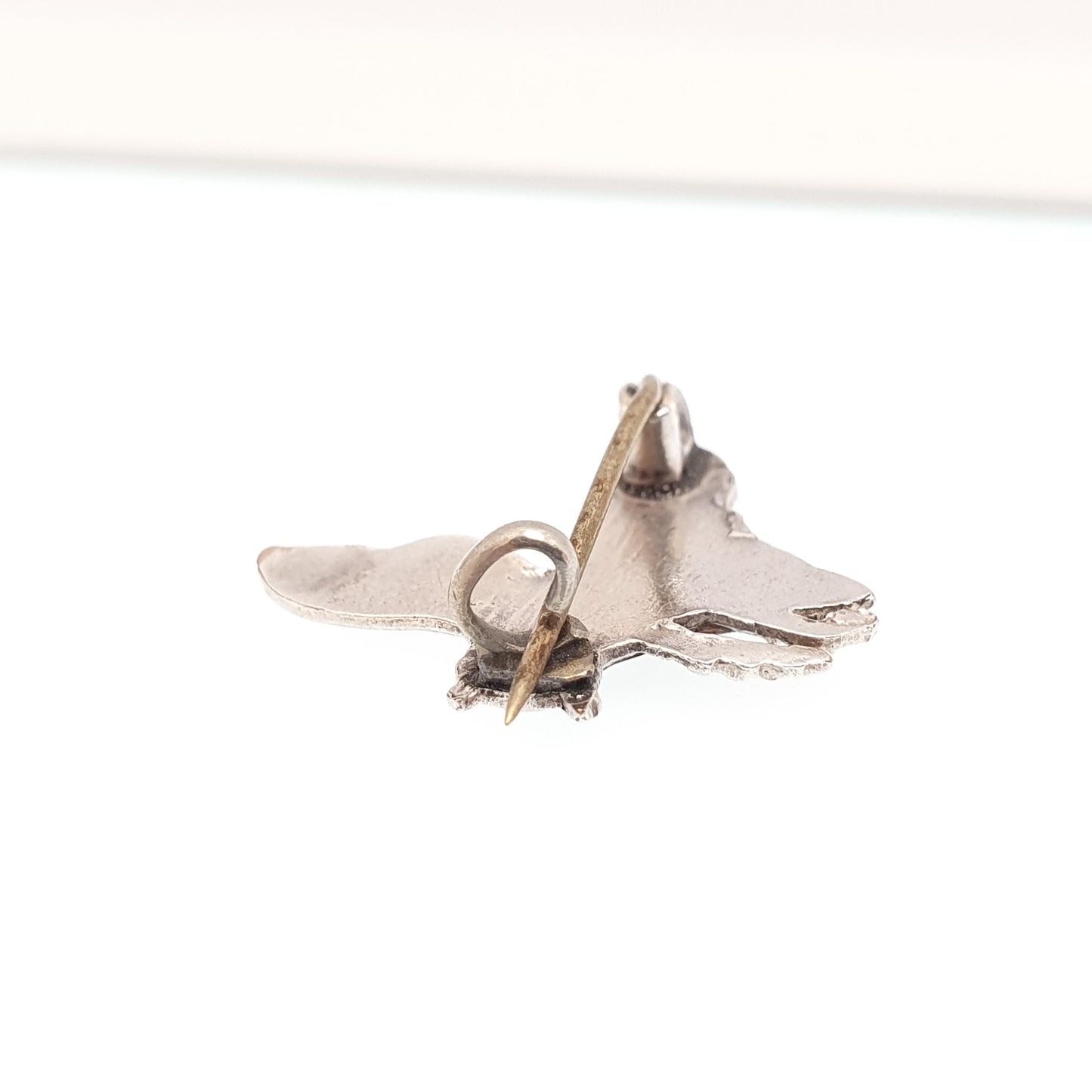 Antique Enamel Bee Brooch Pin Insect Silver Plate Champleve Songbird Swallow Vintage Cute Gift Fly Honeybee Ladies Womens Jewellery Jewelry