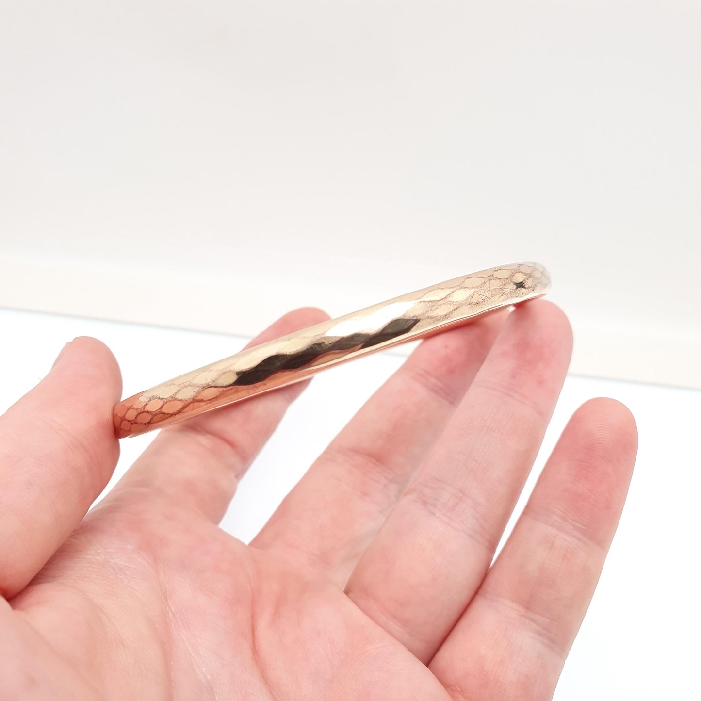 Antique Victorian Rolled Gold Slave Bangle Faceted Edge Bracelet Large Big Gold Filled 1800s Vintage Jewelry Jewellery Ladies Womens