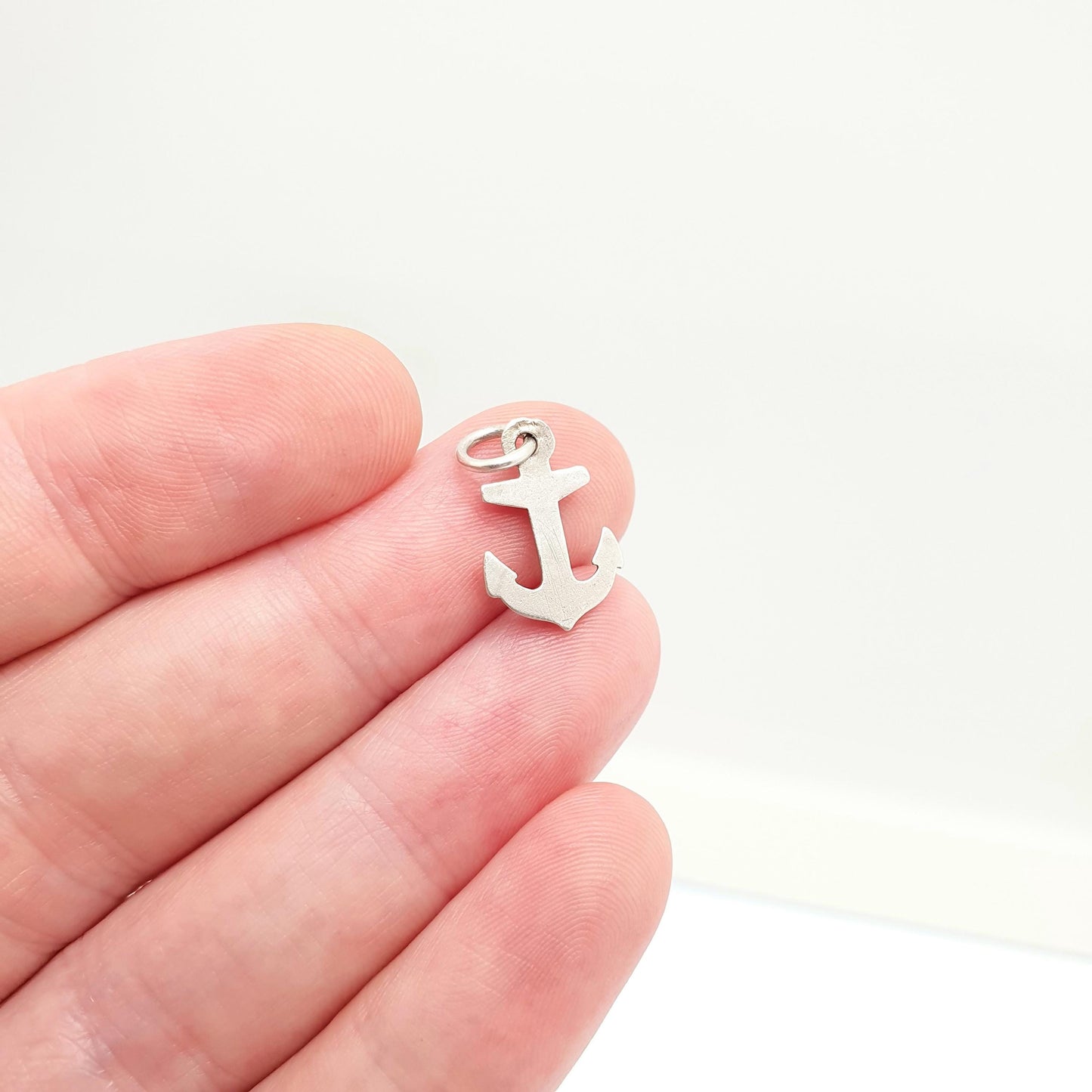RESERVED/SOLD DON Antique Victorian Sterling Silver Anchor Charm Pendant 1899 Hallmark Bracelet Necklace Boat Hope Sail Travel Gift