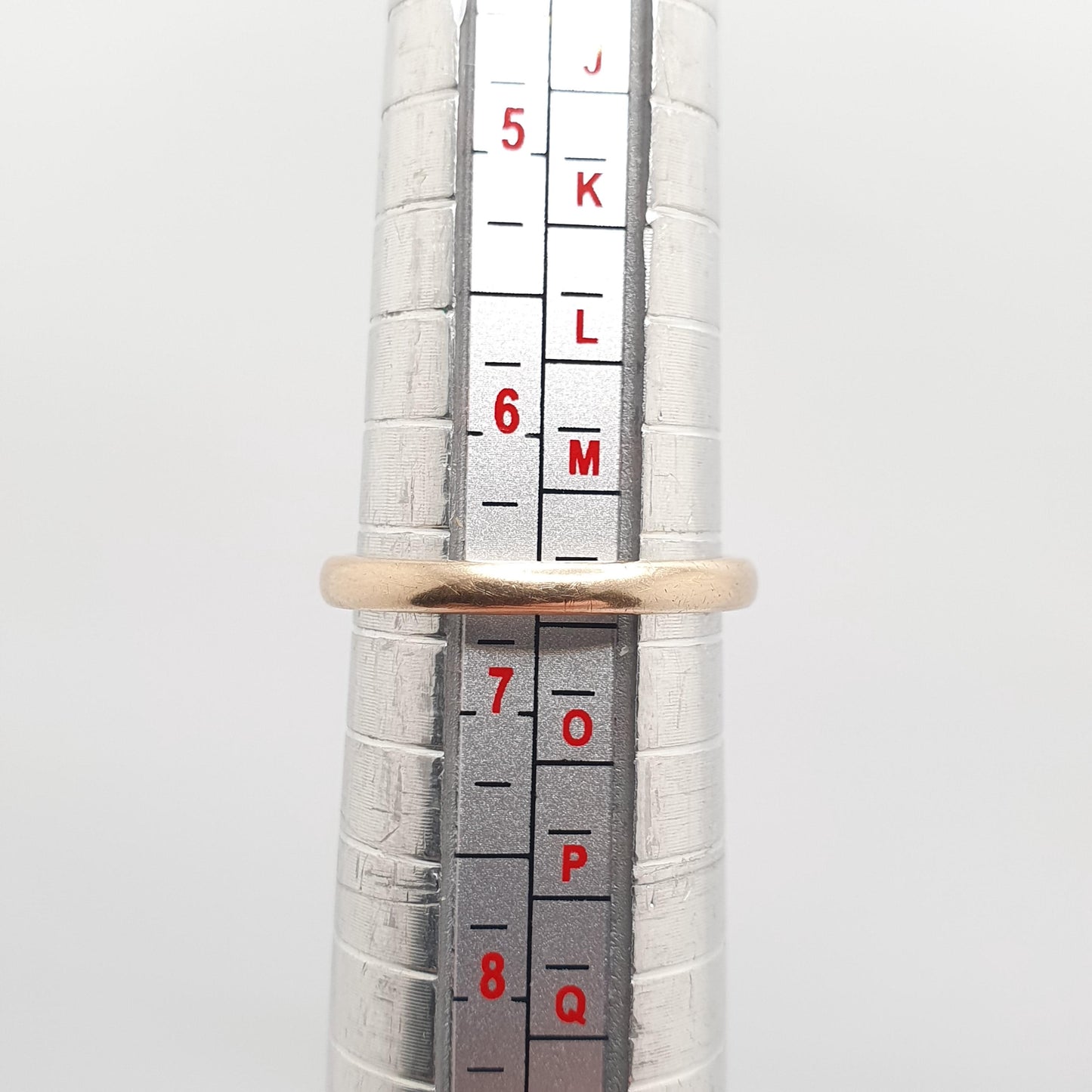 Vintage 9ct 9kt Gold Band Ring 1954 Hallmarked Wedding Solid 375 Stacking Stacker Gift Yellow Smooth Mens Womens Fine Jewelry Jewellery