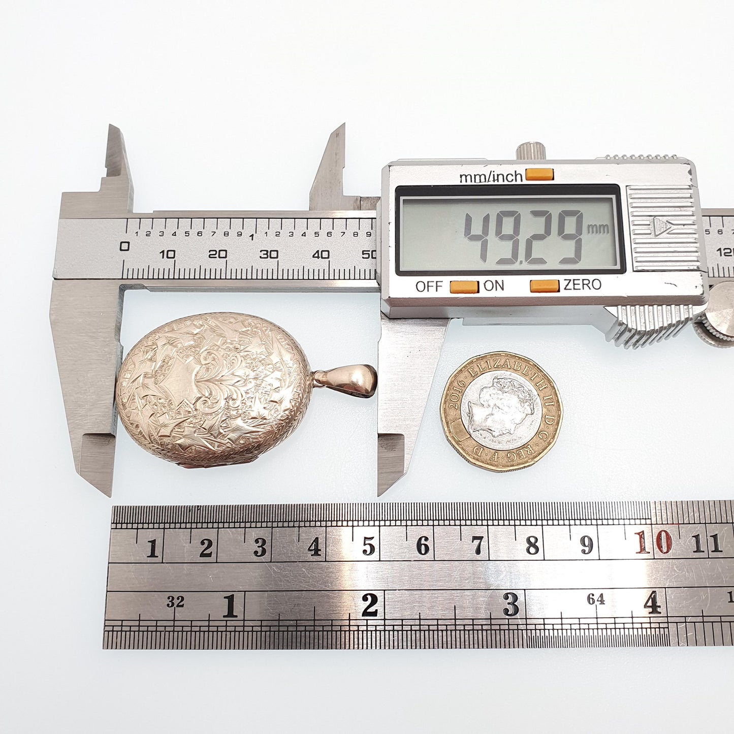 Antique Victorian Locket Silver Plate Large Big Star Engraved Necklace Pendant Genuine 1800s Gift Picture Photo Oval Vintage Jewellery