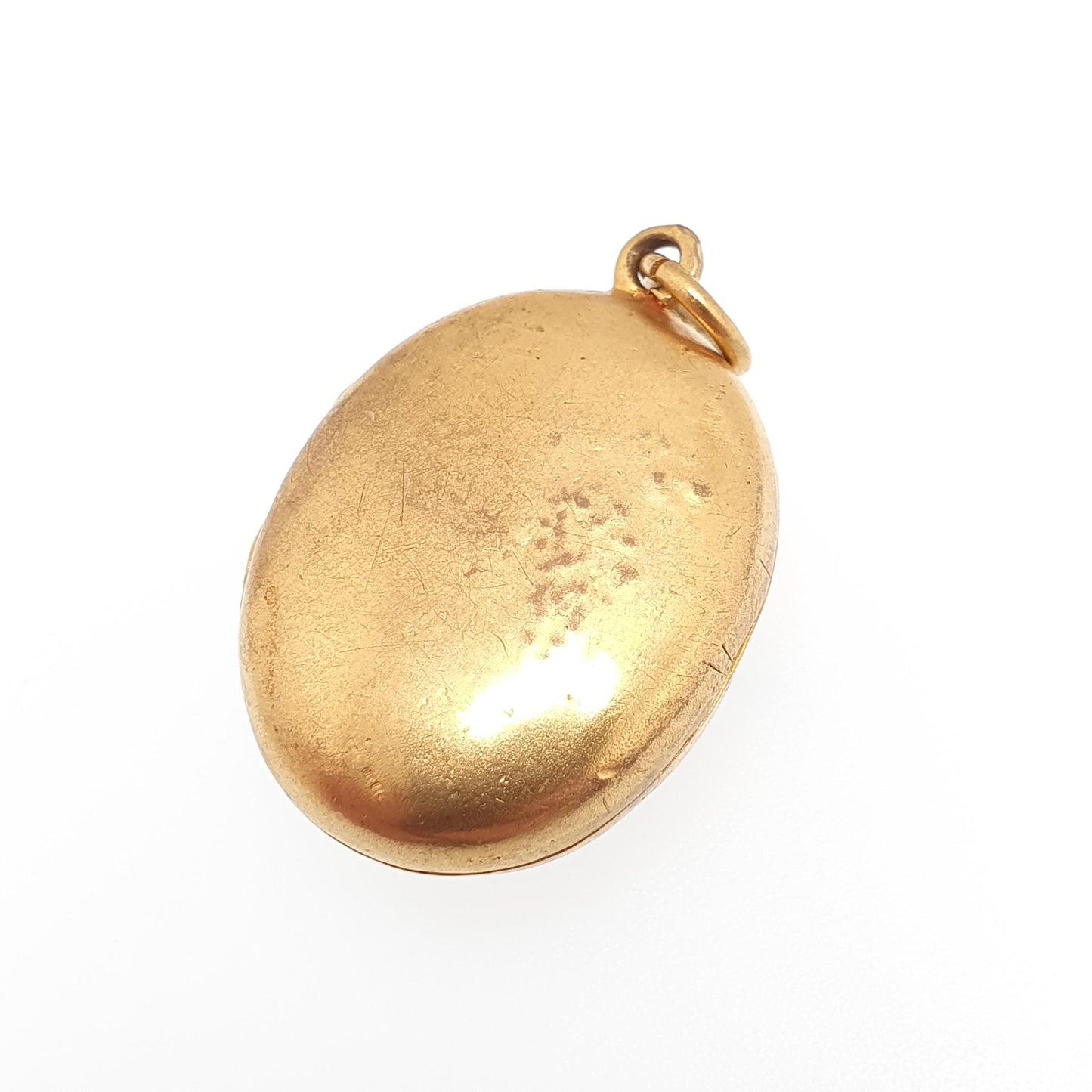 Antique Victorian Gold Gilt Locket Amethyst Paste Large Big Knot Pattern Photo Necklace Pendant Oval Vintage Picture Jewellery Jewelry