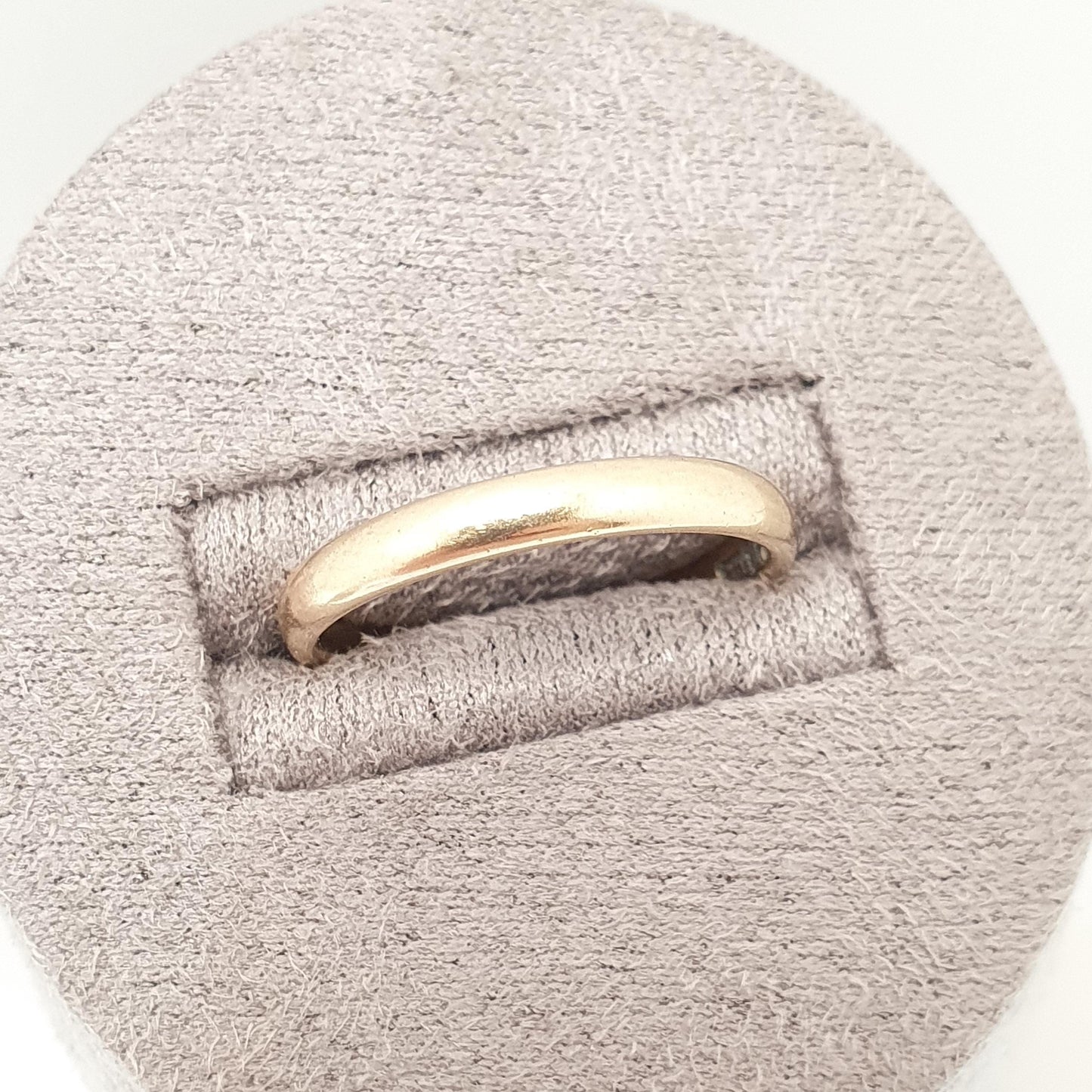 Vintage 9ct 9k Gold Wedding Band Ring 1946 Hallmarked Solid 375 Stacking Stacker Gift Yellow Smooth Mens Womens Fine Jewelry Jewellery