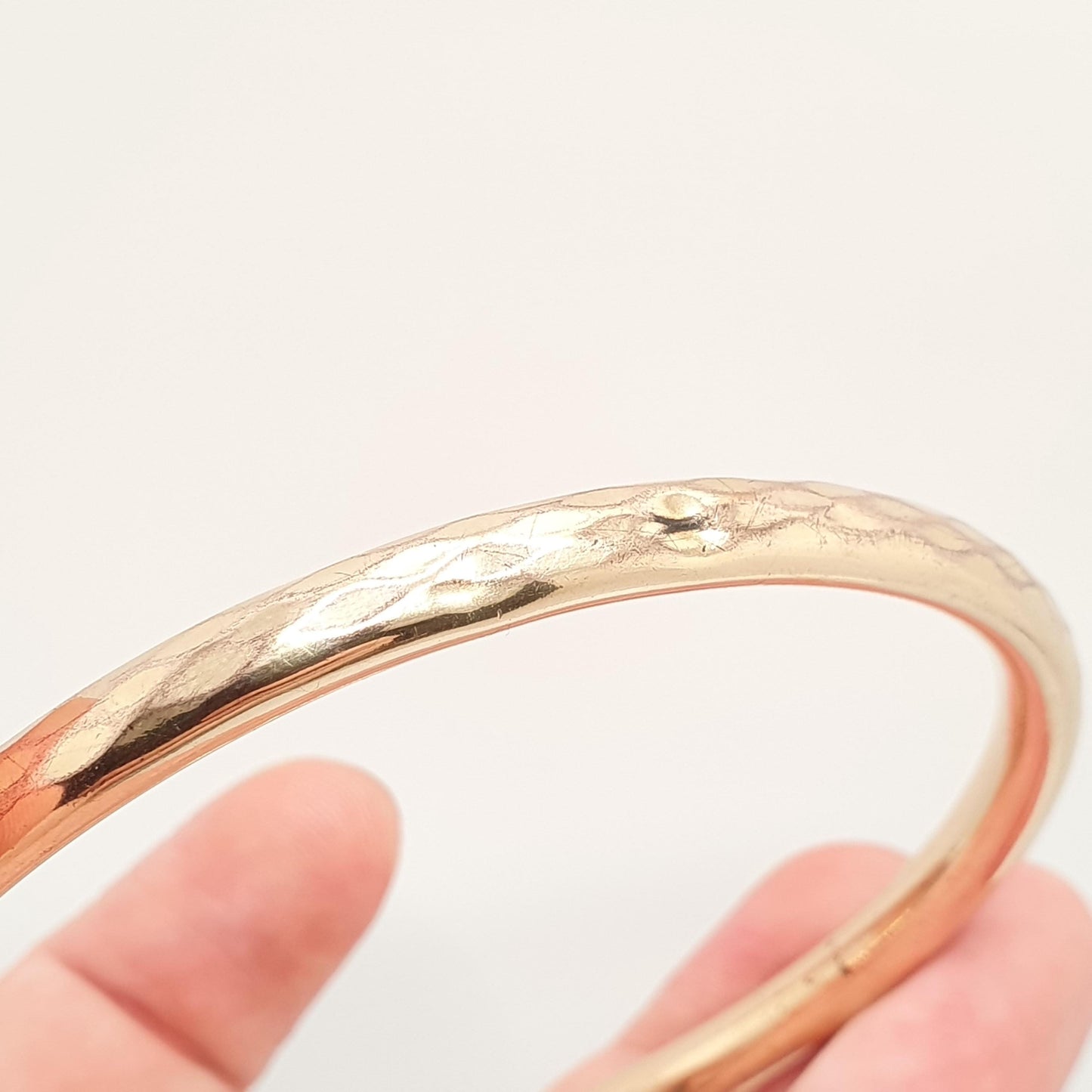 Antique Victorian Rolled Gold Slave Bangle Faceted Edge Bracelet Large Big Gold Filled 1800s Vintage Jewelry Jewellery Ladies Womens