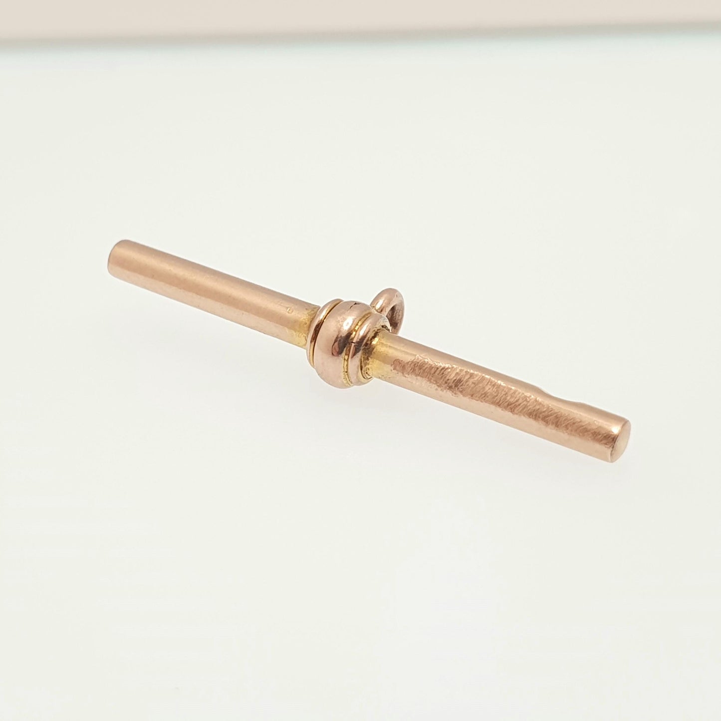 Antique Victorian 9ct Rose Gold T Bar Pendant Fob Necklace Solid 375 9k 9 Carat Large Hallmark Albert Chain Jewelry Jewellery Mens Womens