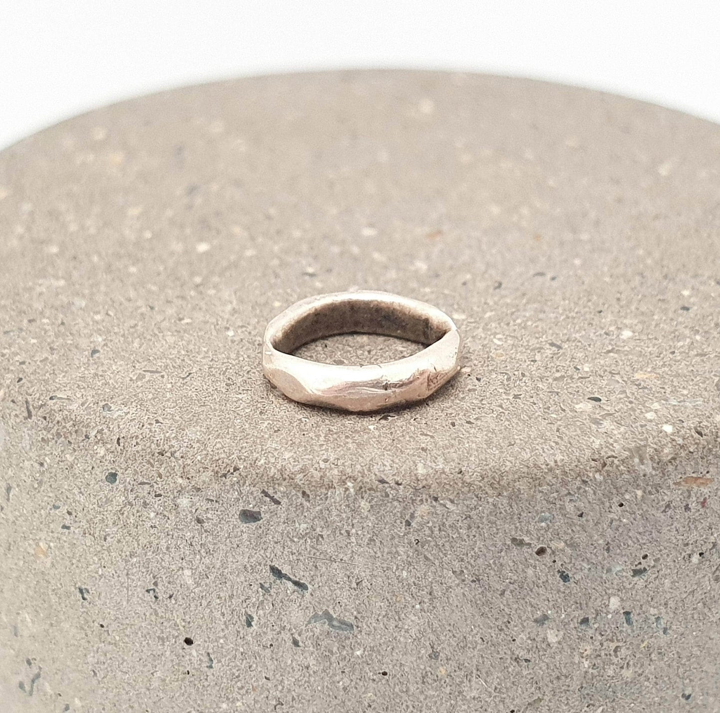 Antique 9k 9ct Gold Jump Ring Faceted Genuine Victorian Early 1800s Solid 375 Angled Yellow Split Open Jewellery Findings Upcycle Women