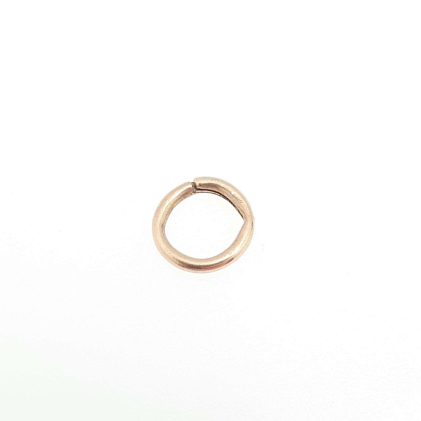Antique 9k 9ct Gold Split Ring Genuine Victorian Early 1800s Solid 375 Smooth Plain Yellow Jump Open Jewellery Findings Upcycle Women
