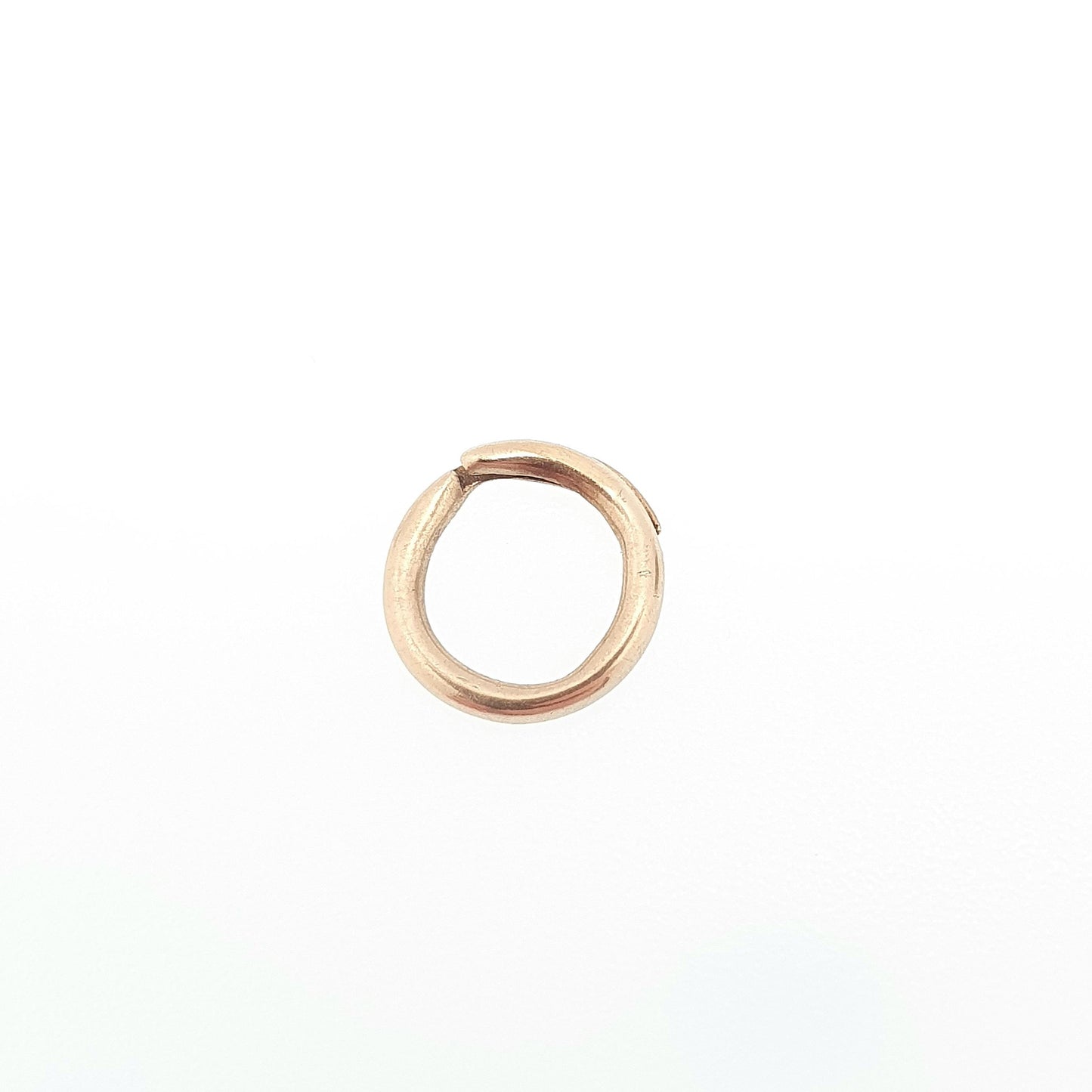 Antique 9k 9ct Gold Split Ring Genuine Victorian Early 1800s Solid 375 Smooth Plain Yellow Jump Open Jewellery Findings Upcycle Women