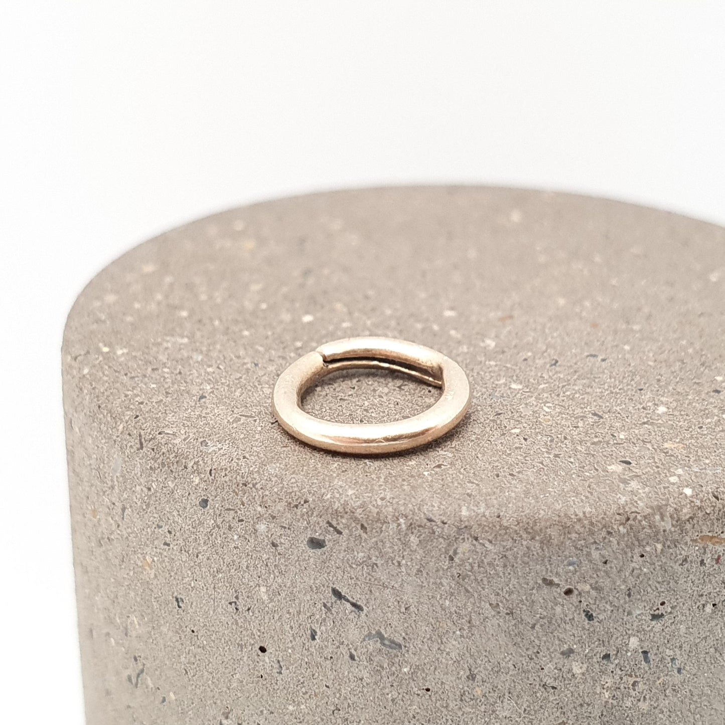 Antique 9k 9ct Gold Split Ring Genuine Victorian Early 1800s Solid 375 Smooth Plain Yellow Jump Open Jewellery Findings Upcycle Women