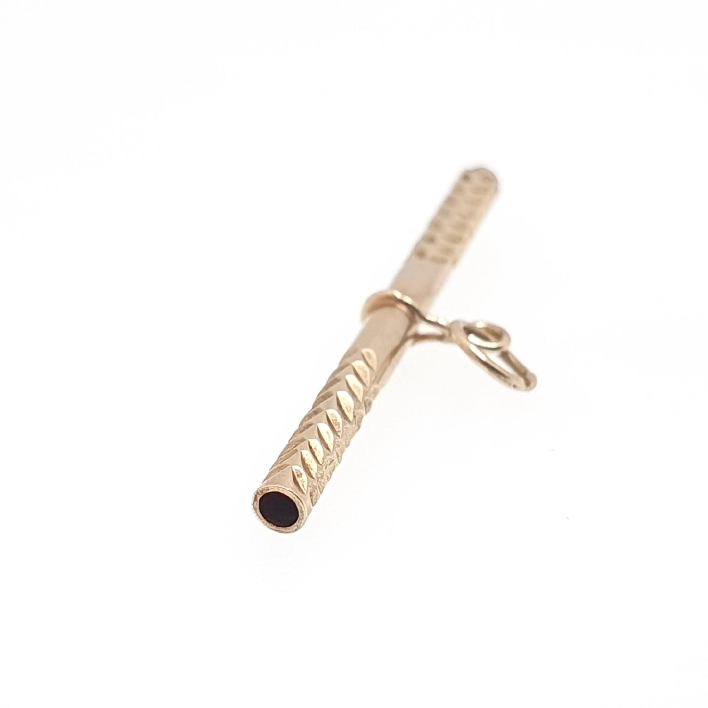 Vintage 9ct Gold T Bar Pendant Fob Necklace Solid 375 9k 9 Carat Albert Chain Jewelry Jewellery Yellow Small Genuine Charm Mens Womens