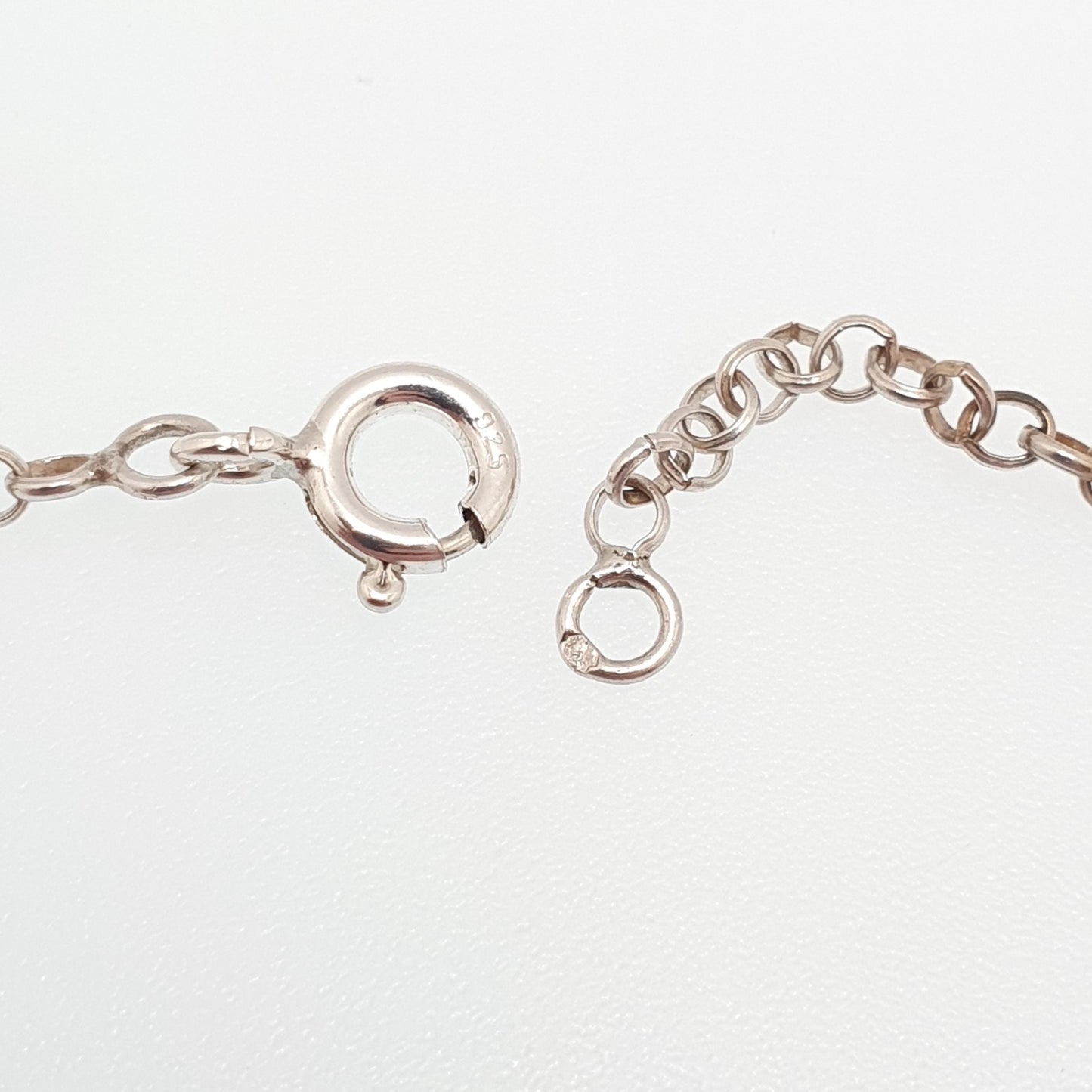 RESERVED/SOLD DON Vintage Solid Silver Rolo Link Chain Necklace 60cm 23.6" 4.18g Belcher Chains 1970s Big Round Solid 925