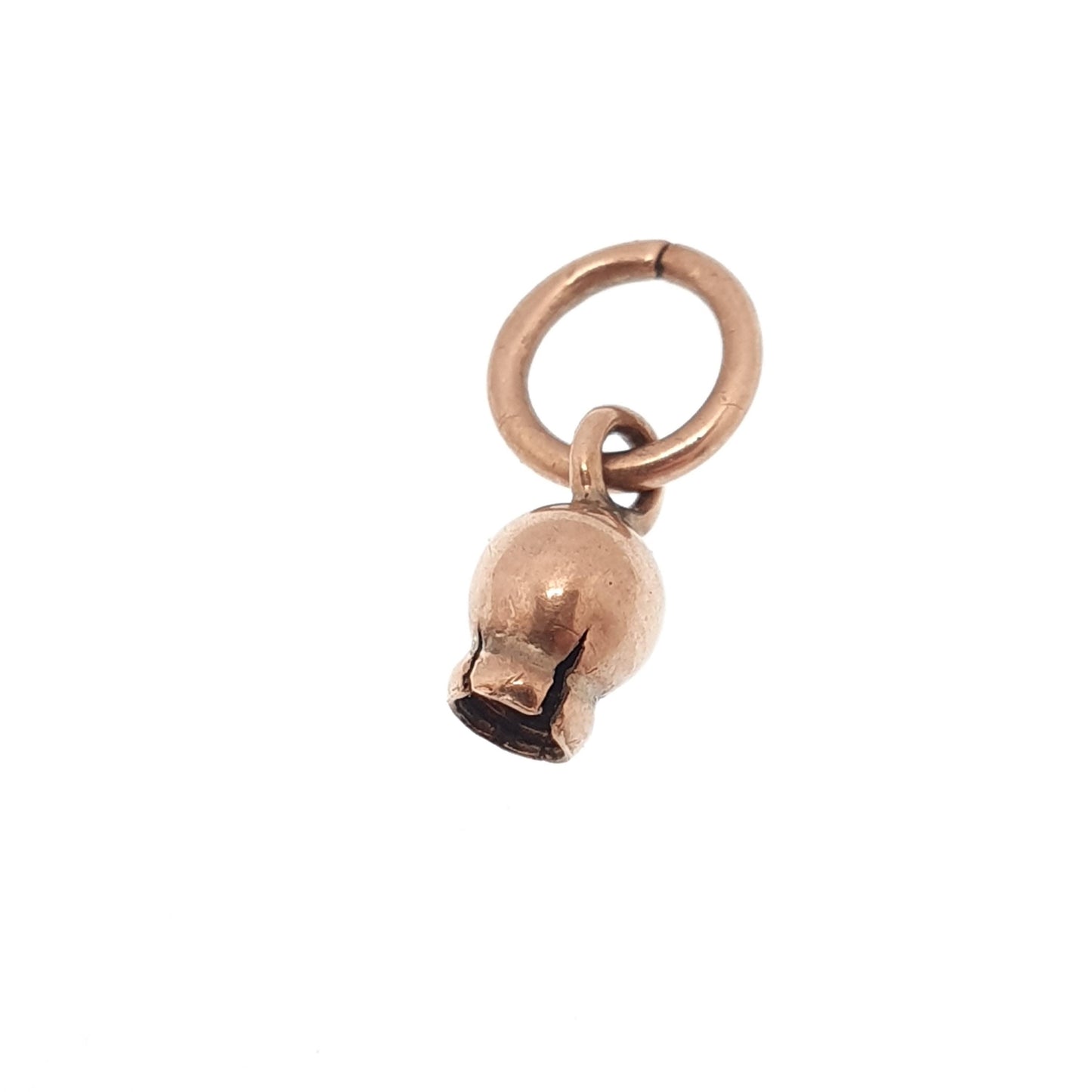 Antique 9ct Rose Gold Locket Pendant Necklace 1912 Hallmark Solid 375 9k Round Plain Vintage Photo Picture Glass Gift Jewelry Jewellery