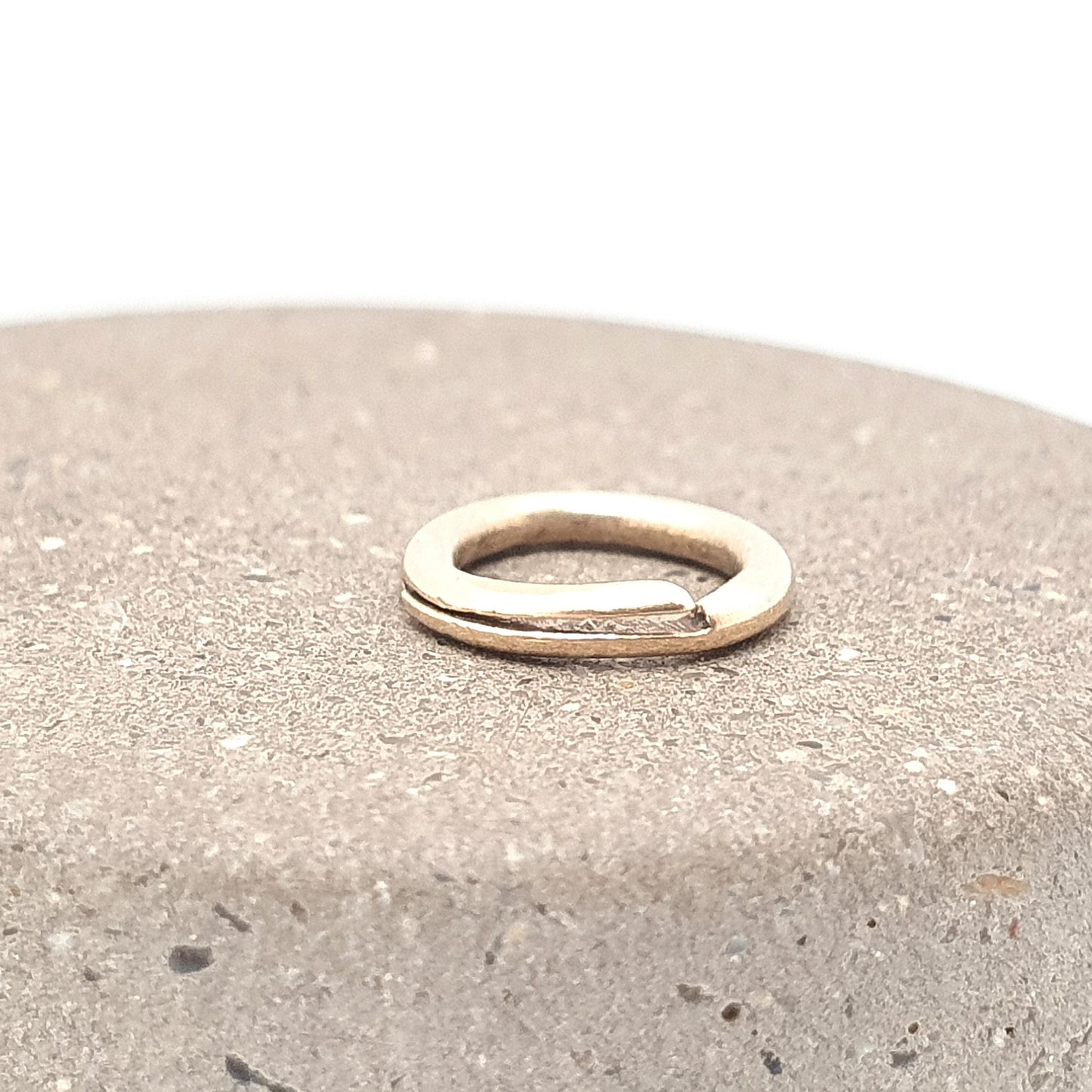 Antique 9k 9ct Gold Split Ring Genuine Victorian Early 1800s Solid 375 Smooth Plain Yellow Jump Open Jewellery Findings Upcycle Women