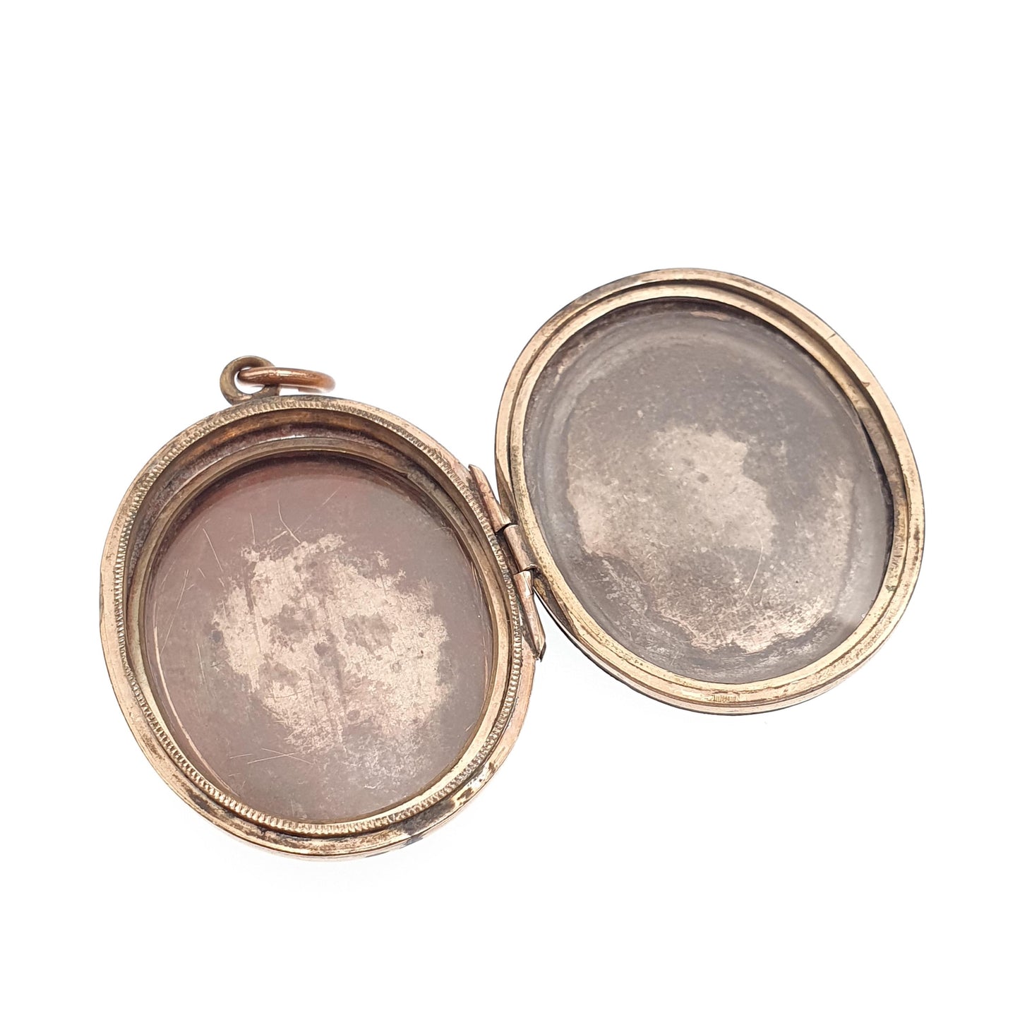 Antique Victorian 9ct Rose Gold Star Locket Hand Engraved Leaf Pendant Oval Estate Solid 9kt Front Back Big Large Vintage Jewelry Jewellery
