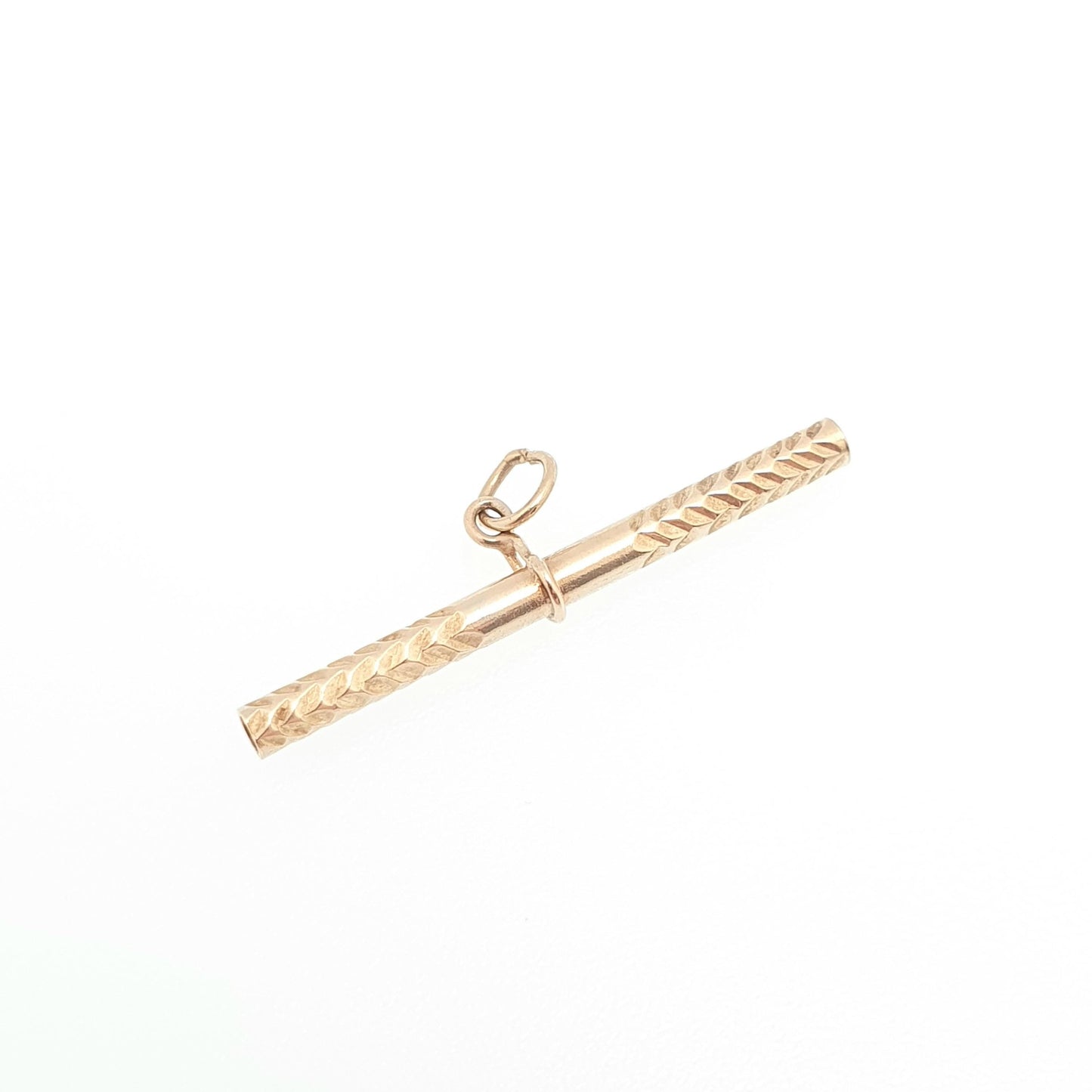 Vintage 9ct Gold T Bar Pendant Fob Necklace Solid 375 9k 9 Carat Albert Chain Jewelry Jewellery Yellow Small Genuine Charm Mens Womens