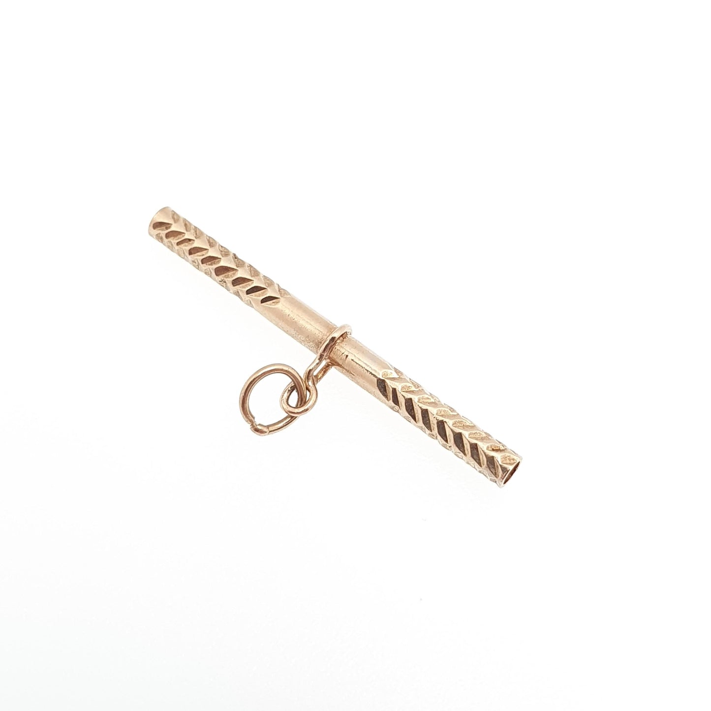 Vintage 9ct Gold T Bar Pendant Fob Necklace Solid 375 9k 9 Carat Albert Chain Jewelry Jewellery Yellow Small Genuine Charm Mens Womens