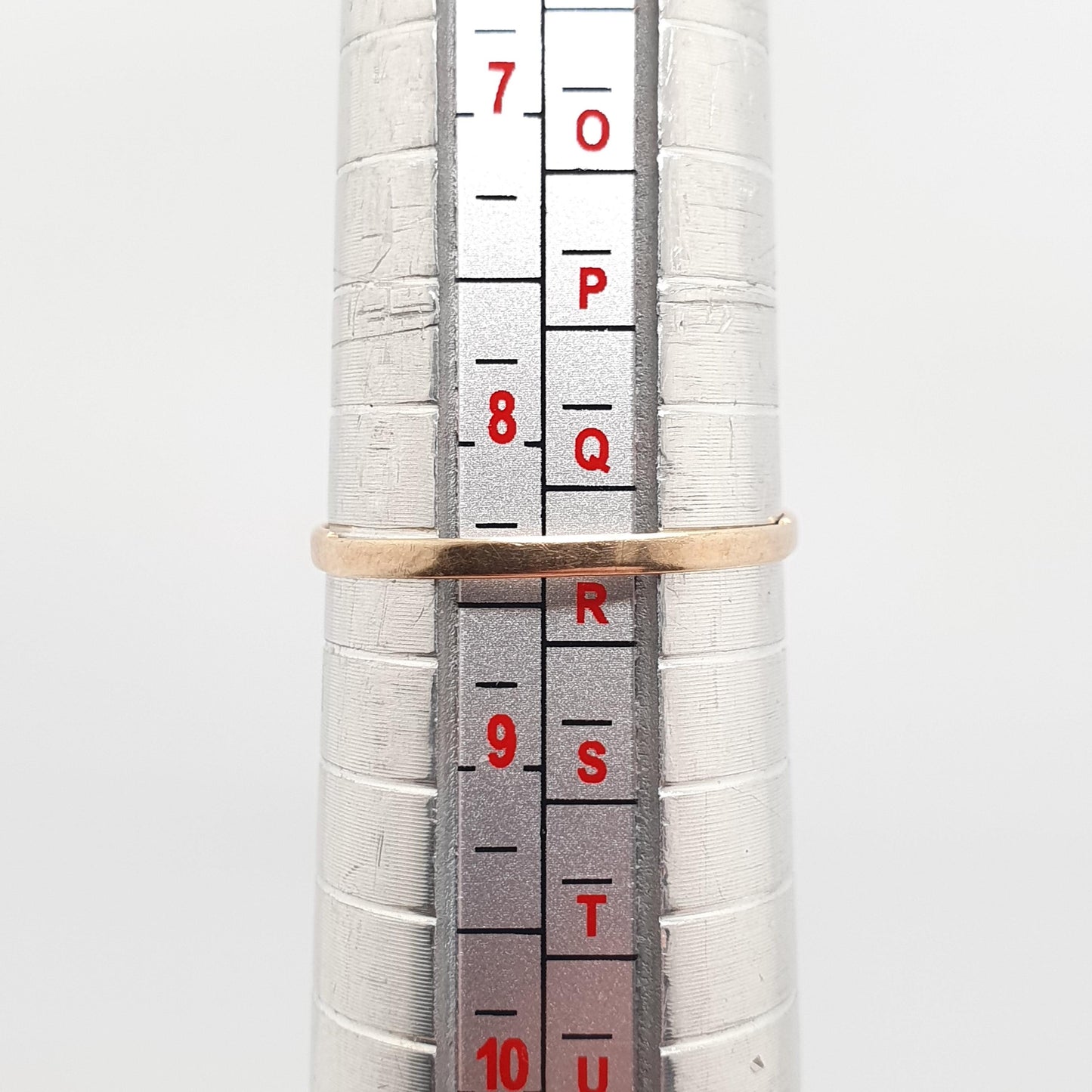 Vintage 9k Gold Emerald Ring Cluster CZ Cubic Zirconia Solid 9ct 375 Hallmarked Estate Fine Jewelry Jewellery Womans Retro Genuine Real