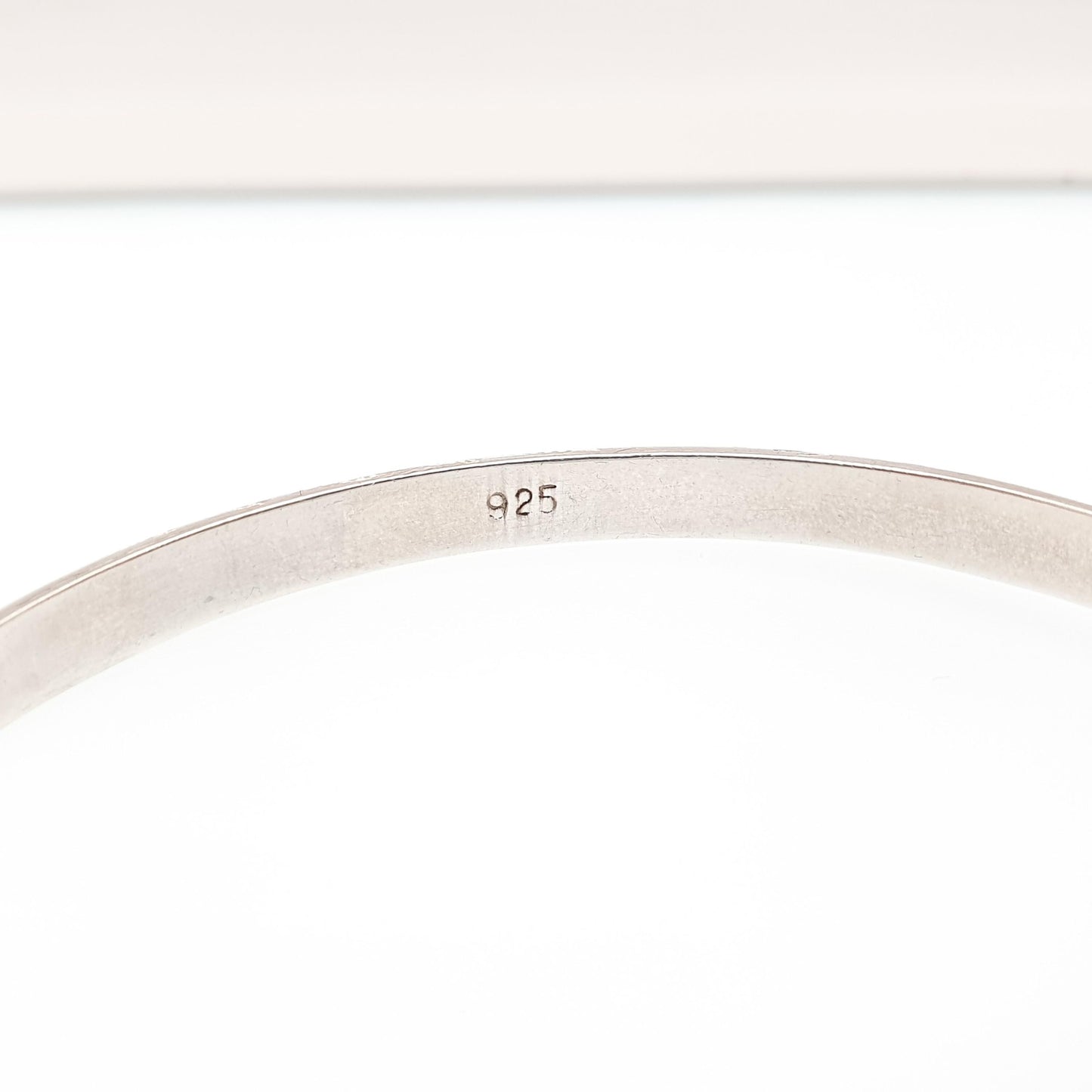 Vintage 925 Silver Bangle Snap Bracelet 9.45g Engraved Hand Engraving Fine Thin Sterling Retro Ladies Womens Retro Jewelry Jewellery