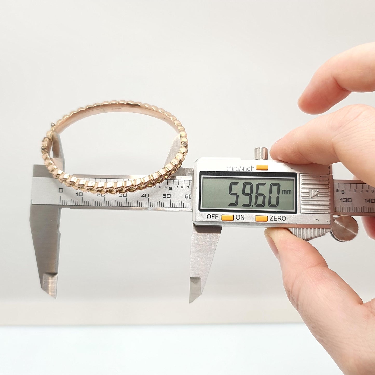 Antique Victorian 9ct 9k Gold Metal Core Bangle Curb Link Pattern Bracelet Snap 8.36g Thick Rolled Gold Filled Vintage Jewelry Jewellery