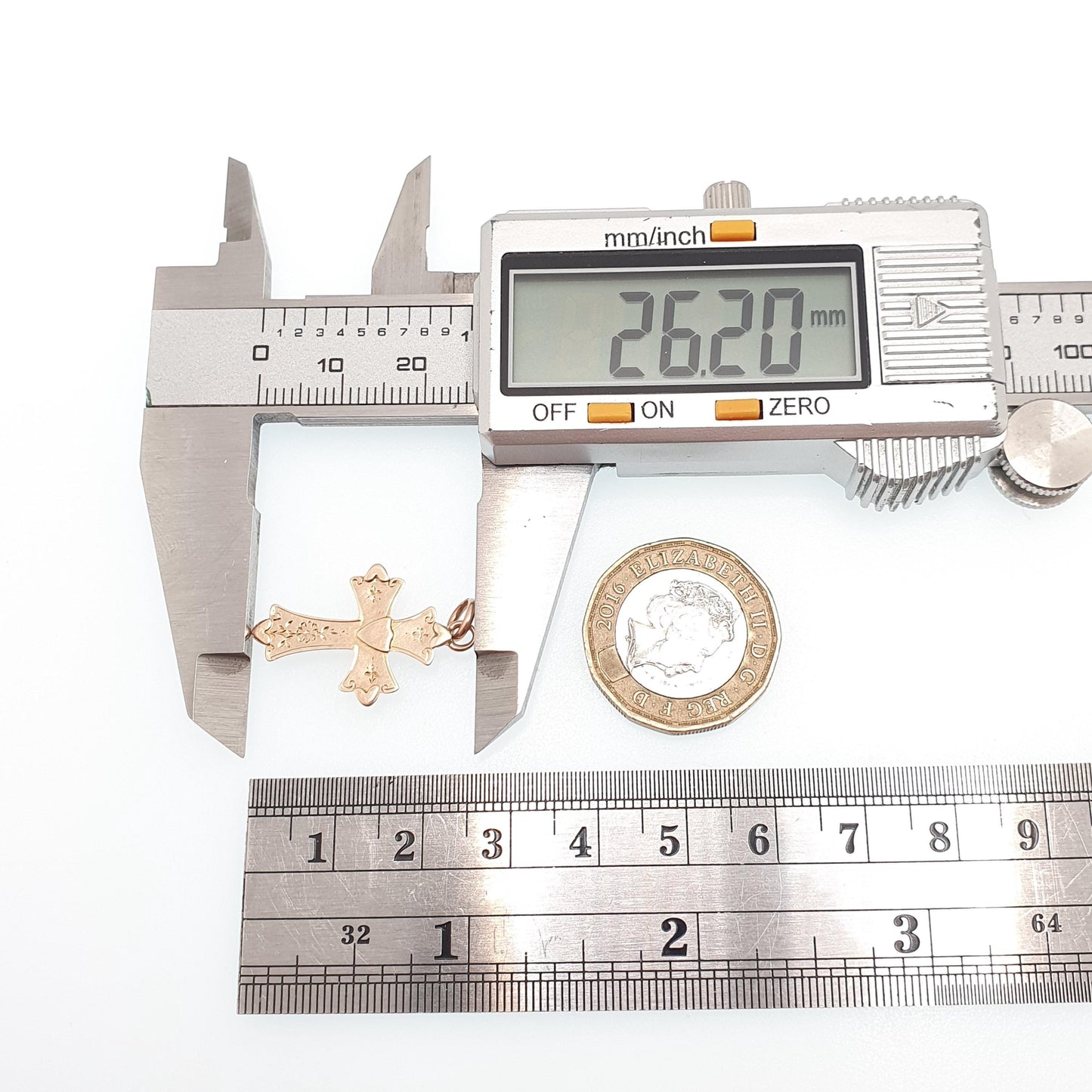 Antique 9ct 9k Gold Crucifix Victorian Necklace Cross Pendant 1899 Hallmark Shield Solid 9k 375 Vintage Womens Mens Jewellery Jewelry